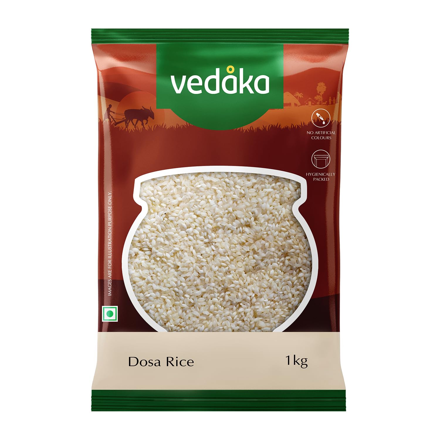 Amazon Brand - Vedaka Dosa Rice 1Kg | Idli Rice