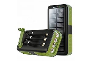 Extreme Longevity: Solar Powered Charger 63200mAh Portable Power Bank for Your Trek