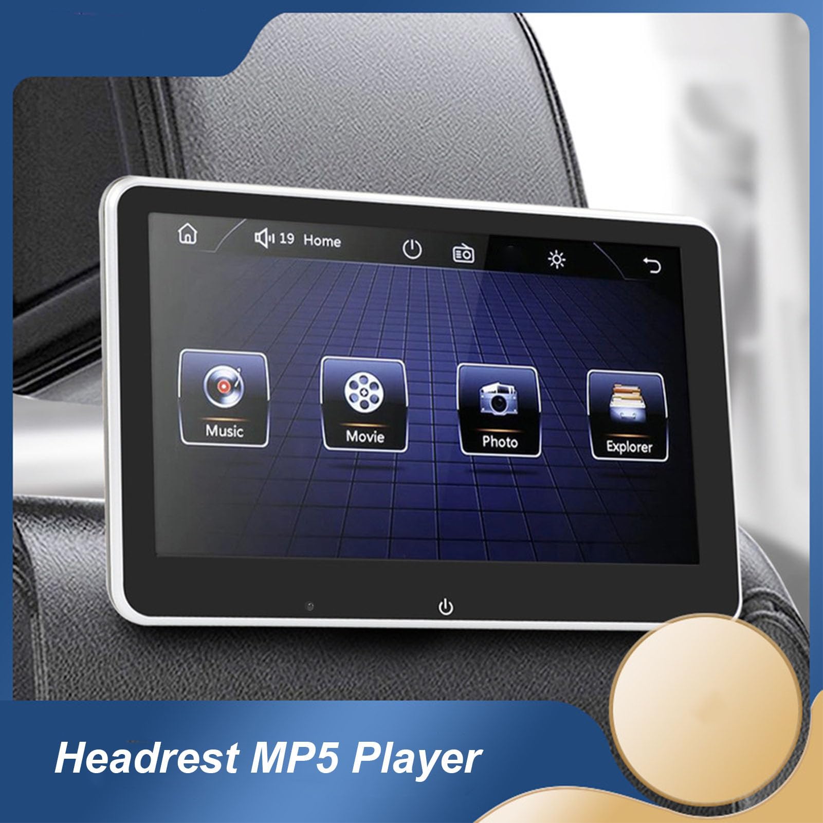 Amazon.co.jp: Luocute 10.1インチ車用ヘッドレストモニター、Android