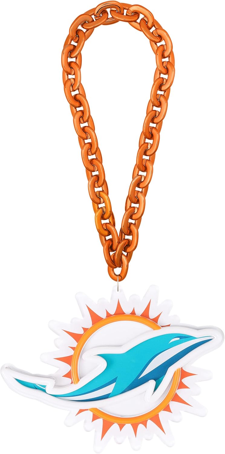 FOCO NFL unisex-adult NFL Team Big Logo Neon Fan Light Up Chains