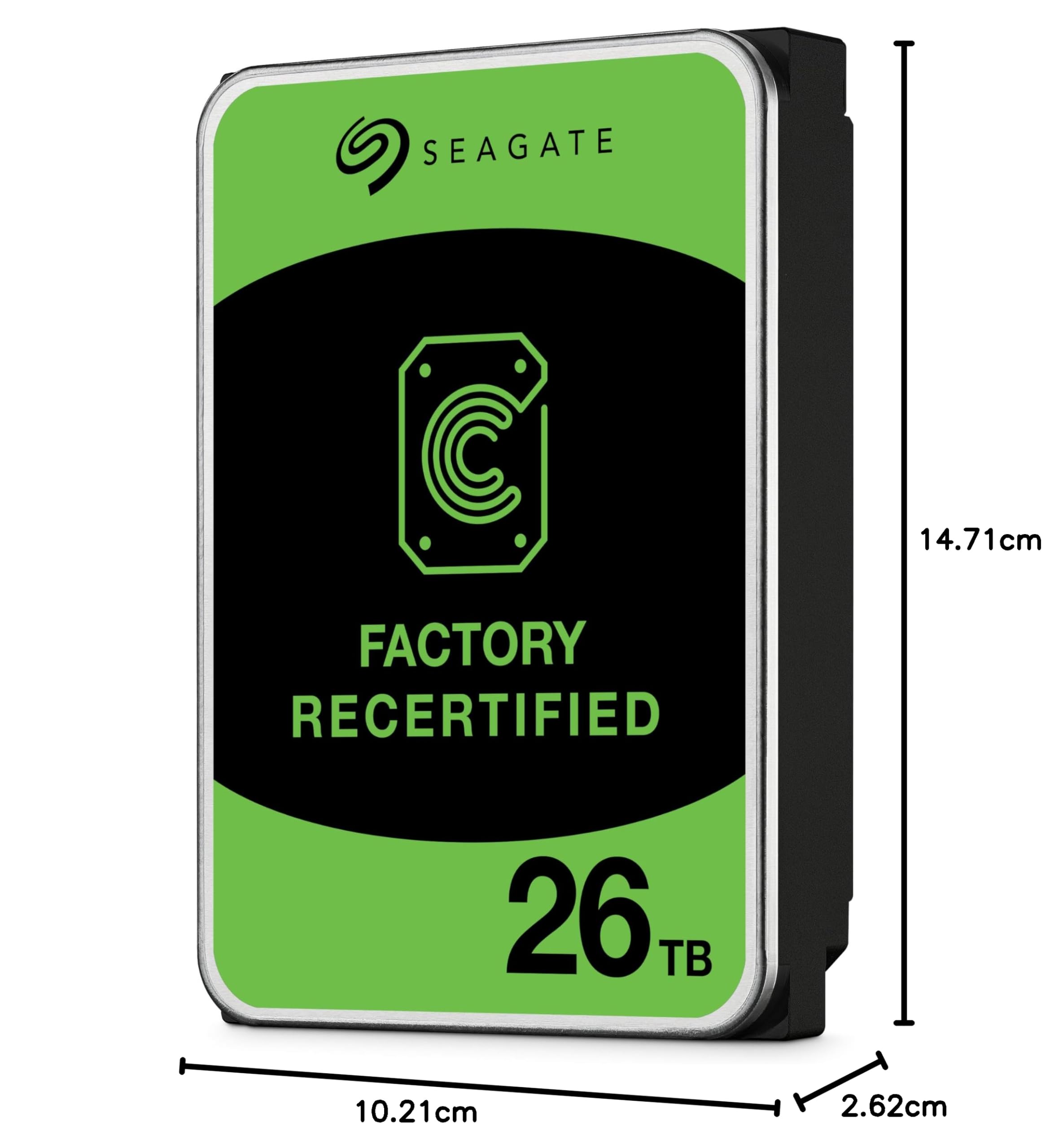 Seagate (Recertified Exos 26TB Internal Hard Drive HDD - 3.5 in