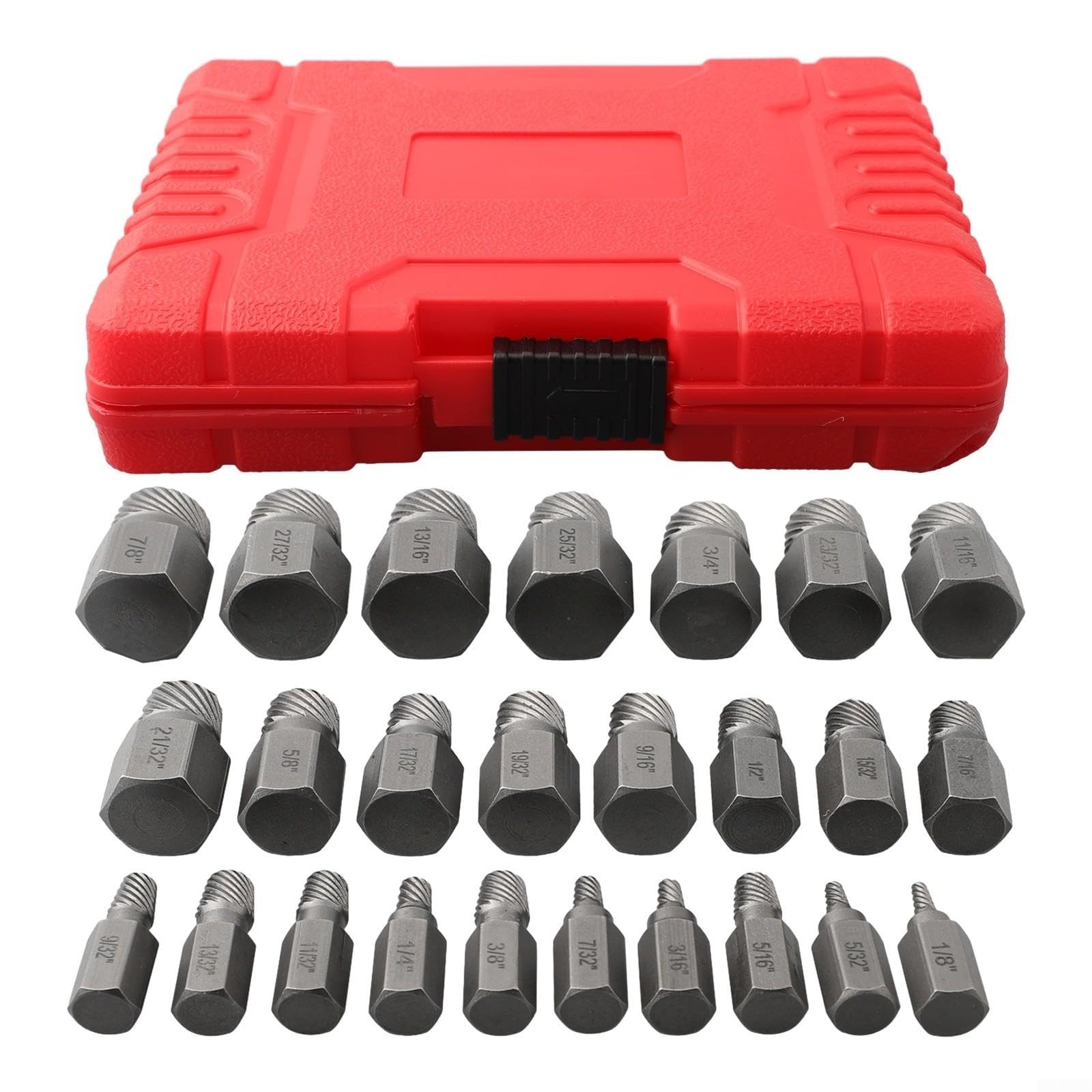 Kit Extractor Tornillos 25pz para acero Carbono Kit Extractor