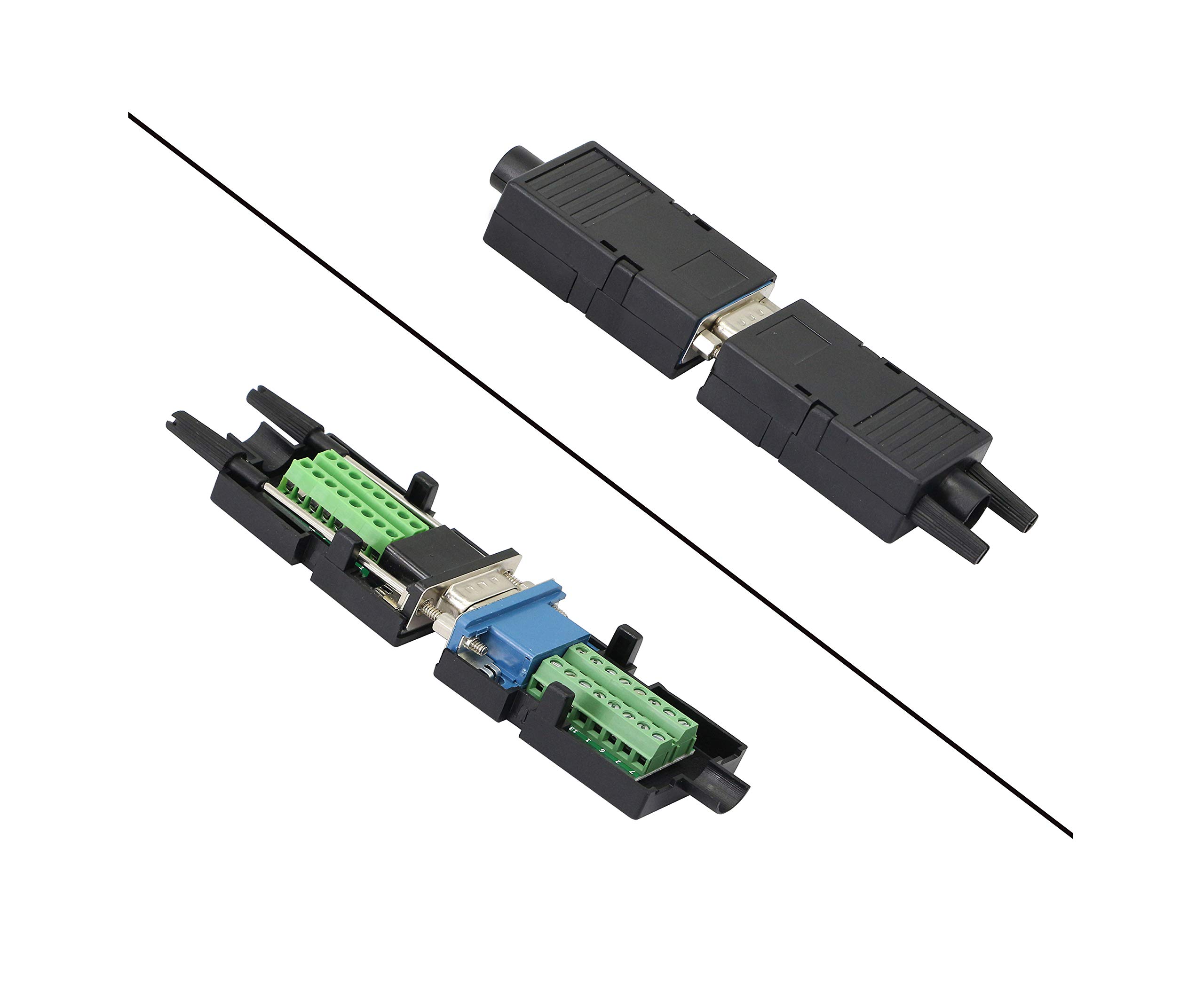 Amazon | CERRXIAN DB15 3 + 9 D-SUB VGAメス3行15ピンコネクタ