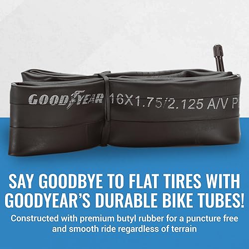 Miniatura 75 de Goodyear Tubo de bicicleta con caucho butílico - Tubos de bicicleta confiables para ciclismo premium