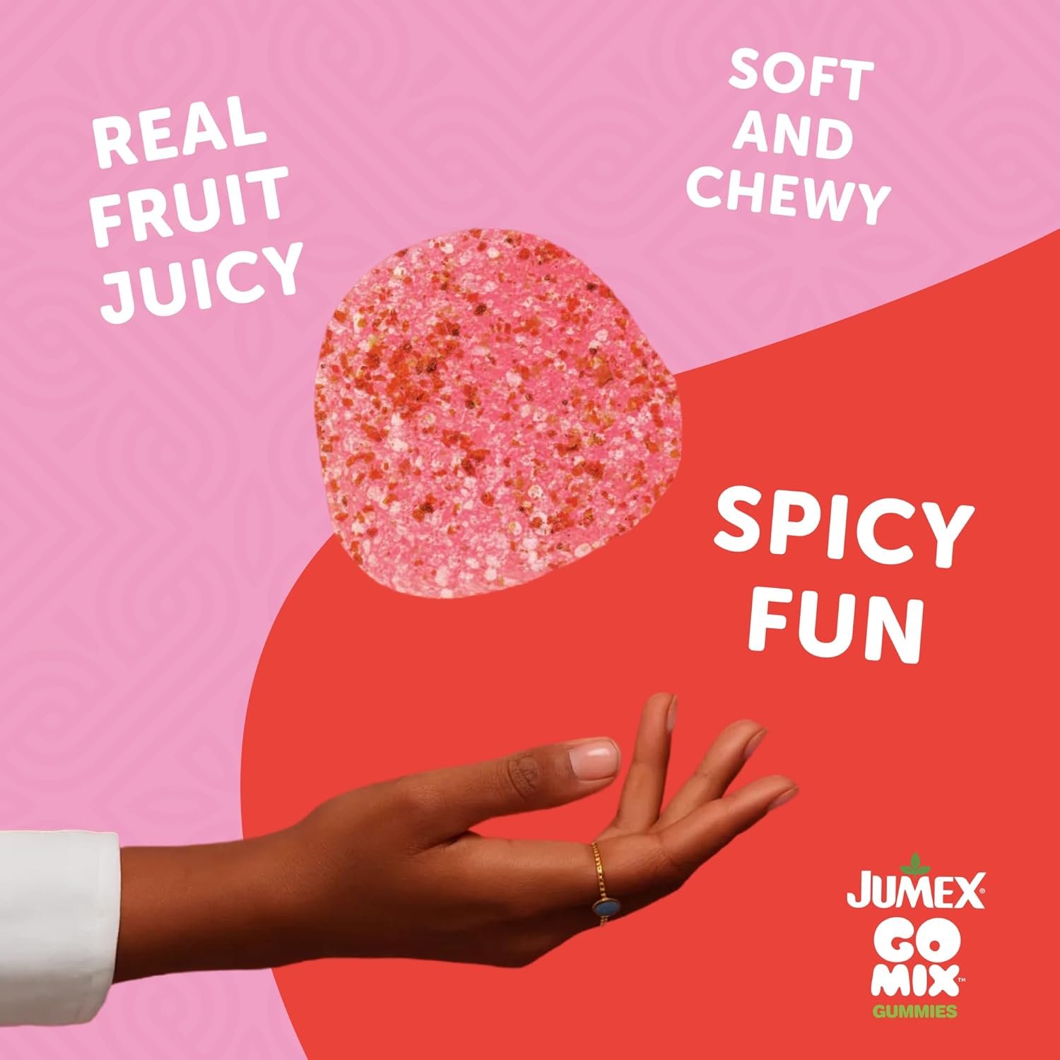 Jumex GoMix Spicy Gummy Candy Variety Pack - Spicy Candy Made with Real Fruit Juice - Best Gummies for Adults & Kids - Assorted Fruit Flavors (Strawberry, Mango, Peach, Guava)