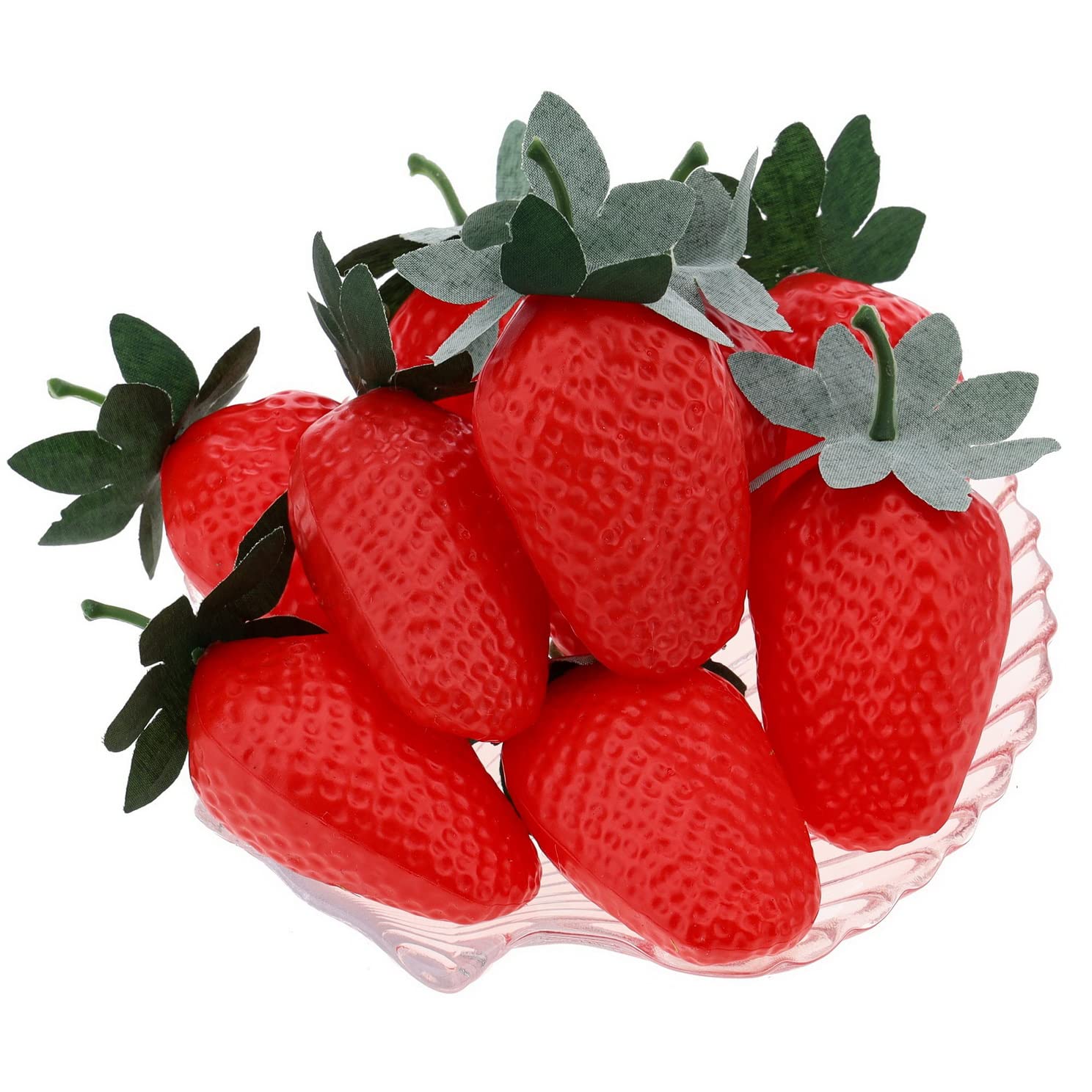 Set di Frutta Finta Decorazione Artificiale di Grande Fragola