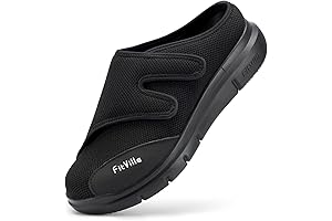 Wide Diabetic Men's Shoes for Neuropathy, Slip-On Swollen Feet, Plantar Fasciitis Relief Walking Shoes