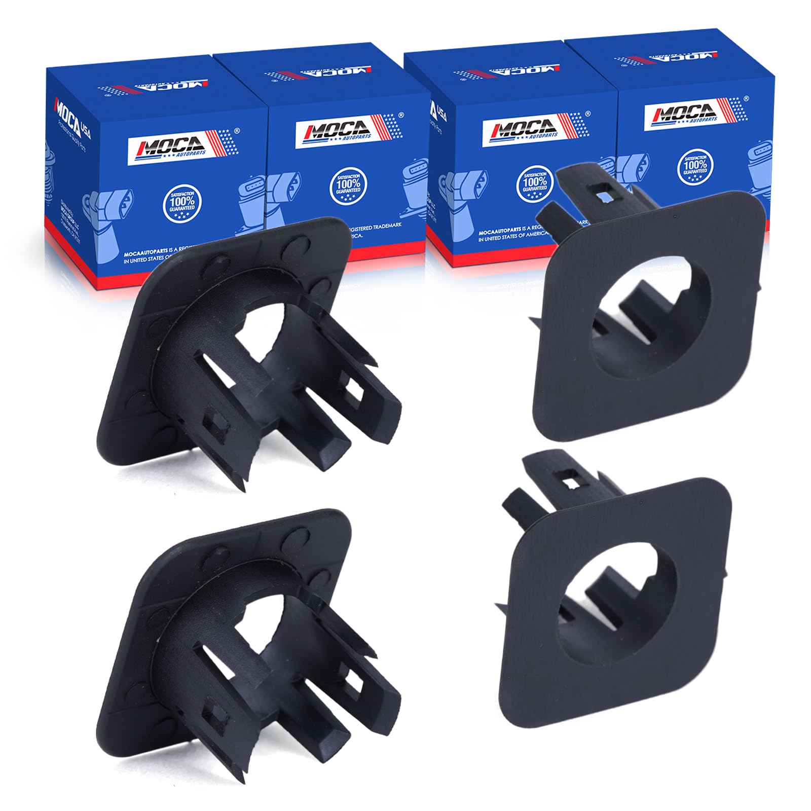 MOCA 4X Parking Sensor Retainer Bracket fits 2018-2023 for Dodge Durango All Front Outer, 2014-2018 for Jeep Cherokee All Front Outer, 2021-2023 Grand