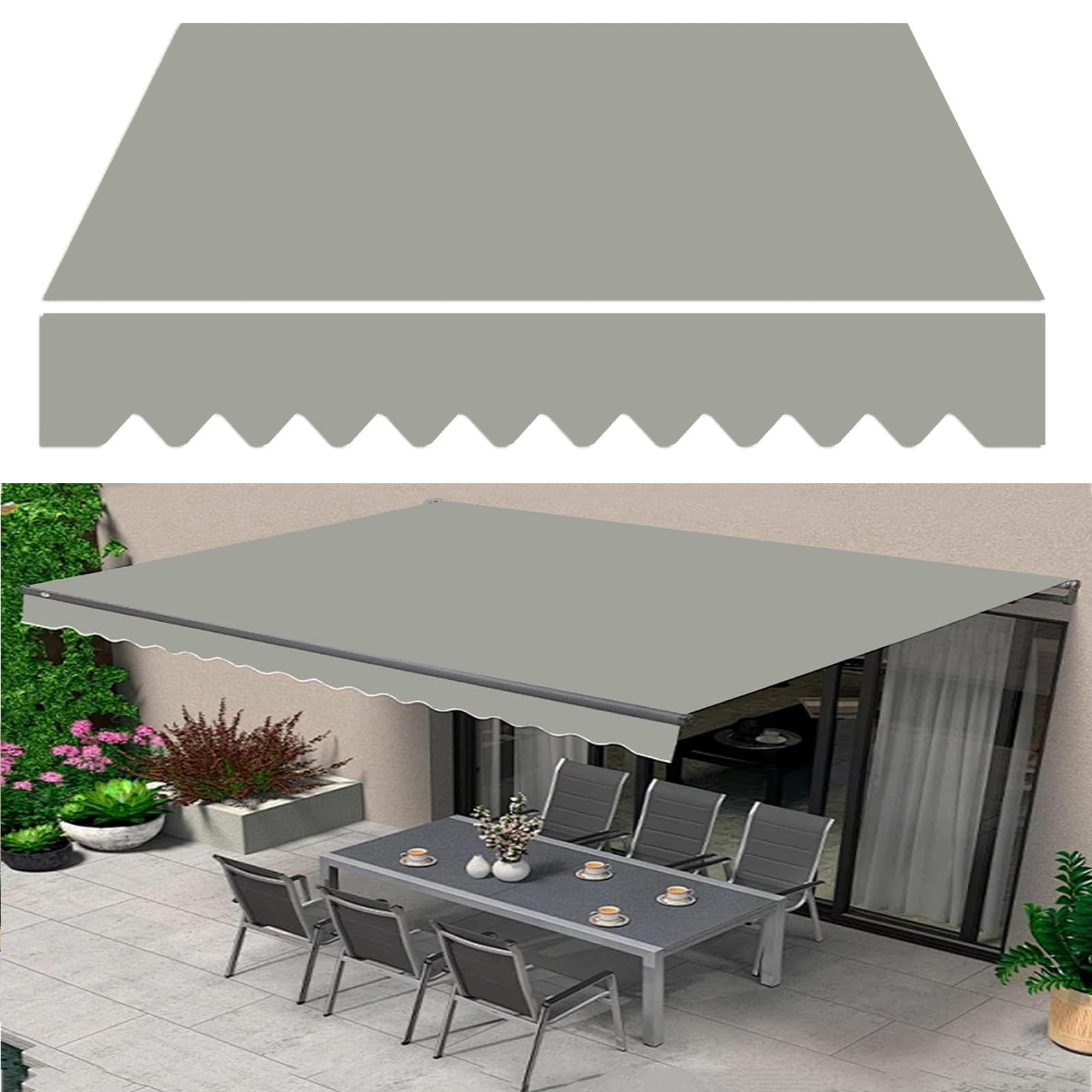 markise 4 3m XUOUP Markisen-Ersatzstoff mit Volant Einziehbar Terrasse Tuch Polyesterfaser Segeltuchbespannung Sonnenschutz Wasserdicht Reißfest Markisentuch,4×3m(157×118in),Gray Garten Farge:Diamond Black PROMO|AV|650063685||63686L1:1/63686L2:1/63686L3:1/63686L4:1|63686L2|20.99|Fixed price of {1} - You have saved {3}|H0046604-1 ROCKBROS Kinderhelm Fahrrad Helm