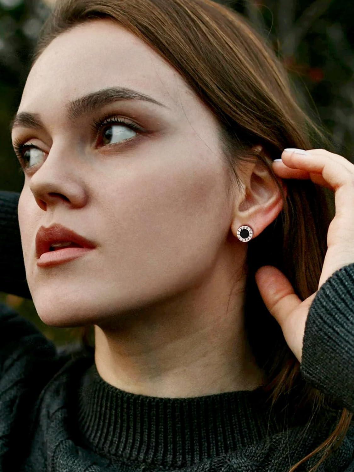 FaithHeart Viking Runes Stud Earrings for Men Silver/Black/Gold Stainless Steel Lightweight Earrings Retro Norse Mythology Jewelry with Gift Box - Image 3