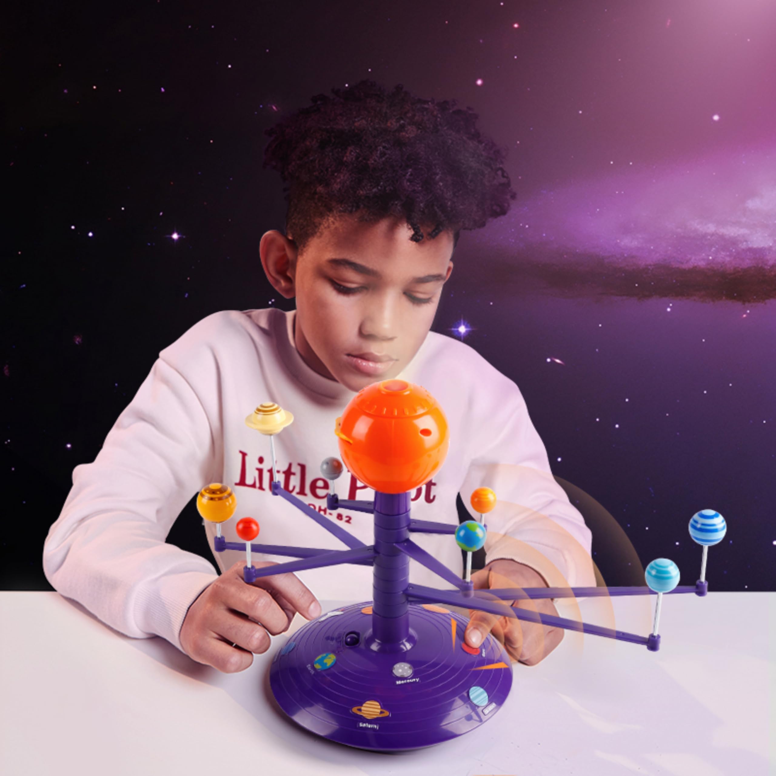 ScienceCan Obrotowy układ słoneczny 3D z projektorem i funkcją głosu (niemiecki/angielski) - od 6 lat - MINT/STEAM - 1204732021de0001