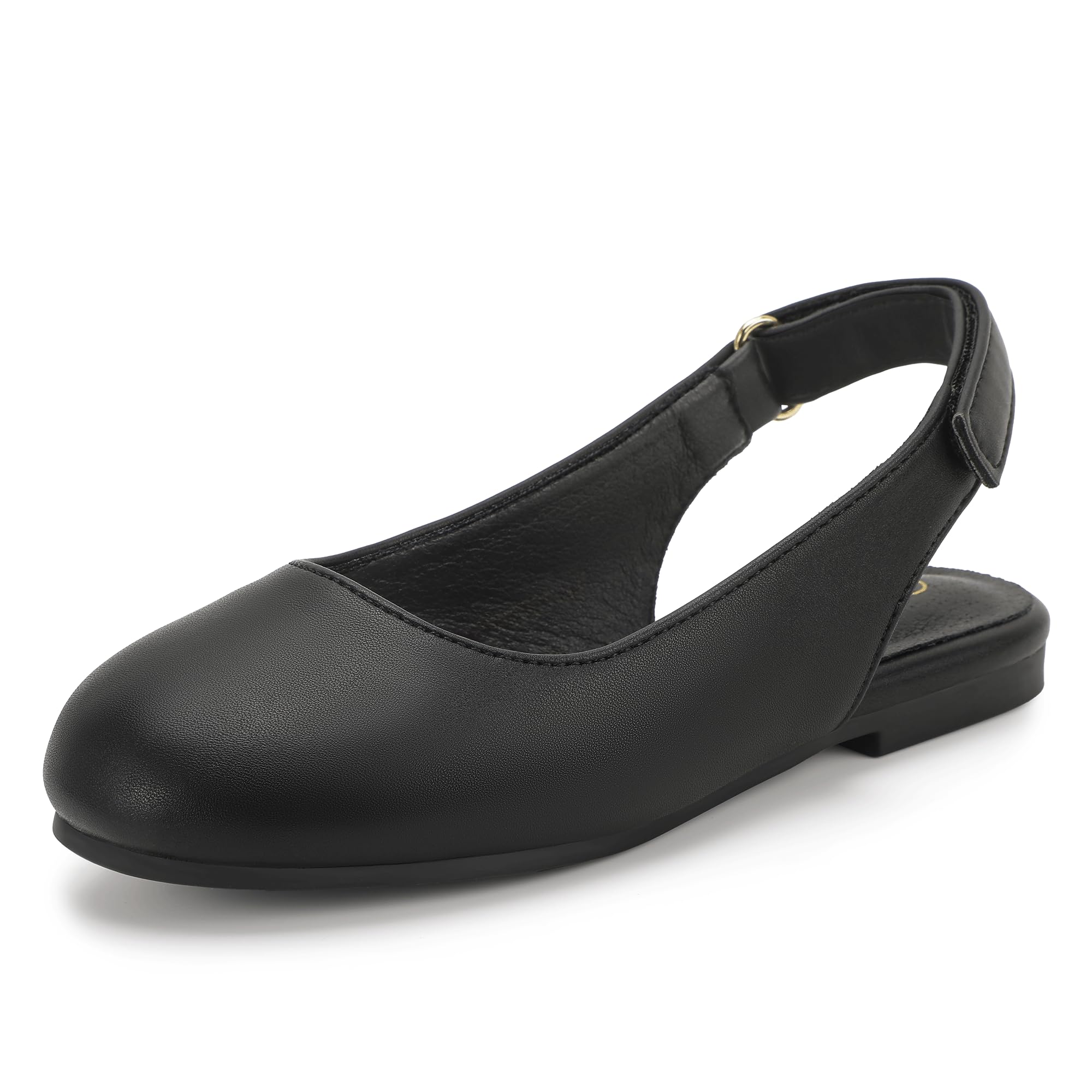 Hehainom Girls Dress Shoes Slingback Flats Round Toe Toddler Little Kids Sandals Summer Flower Girl Communion Church Shoes