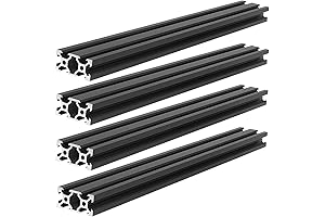 Black 2040 Aluminum Profile Extrusion V Type for Printing and CNC Projects