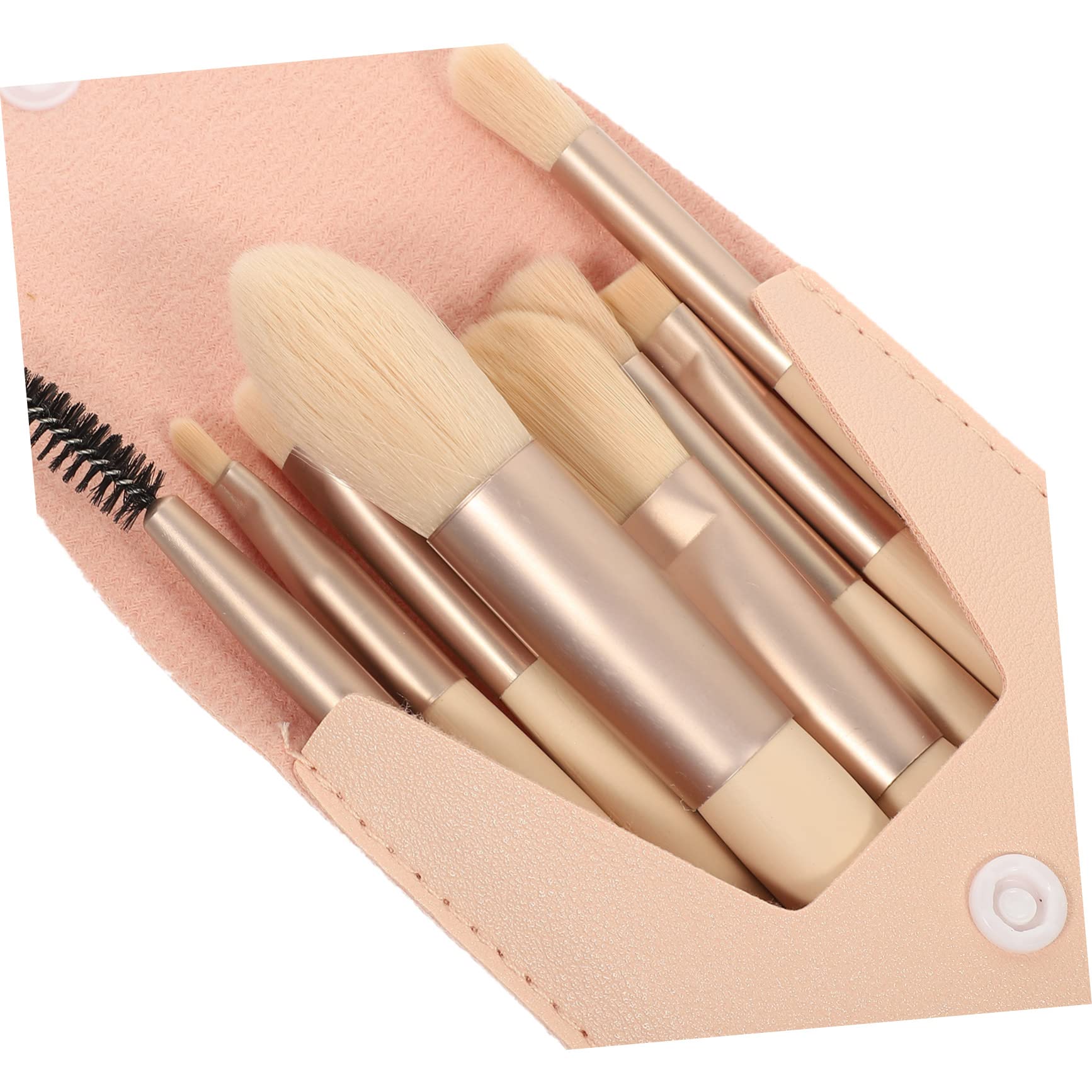 FRCOLOR 5sätze Teiliges Mini-make-up-pinselset Mit Holzgriff Tragbare Kosmetikwerkzeuge Für Foundation Concealer Und Lidschatten Für Und Make-up-enthusiasten