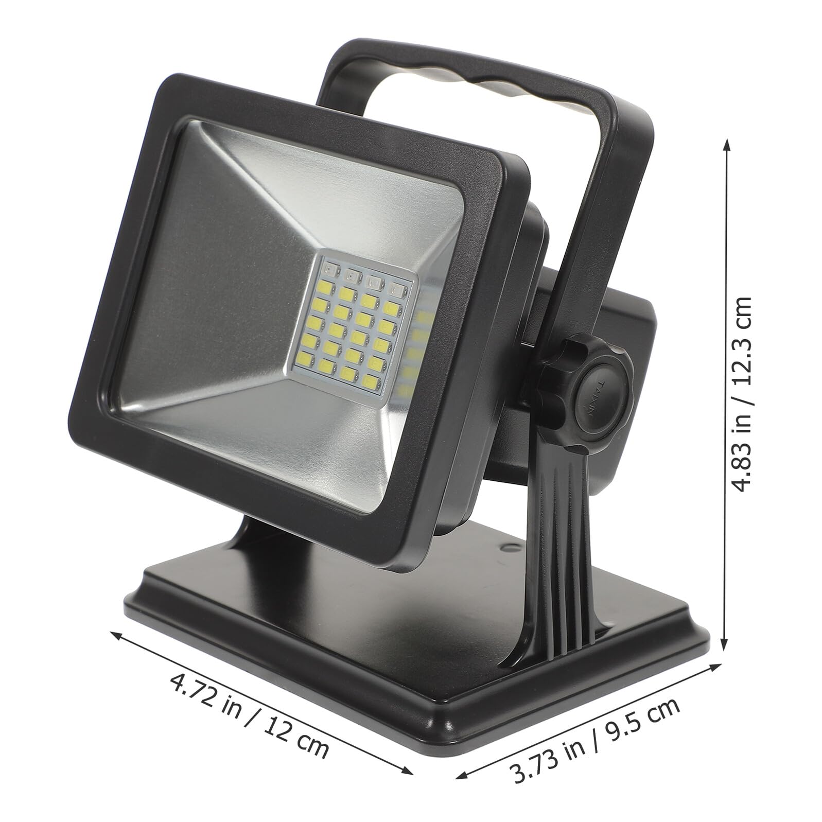 KOMBIUDA LED Flood Lamp Recargable con Luz Roja y Azul de Emergencia Imán para Exterior Jardín y Camping Luz de Trabajo Portátil y Resistente