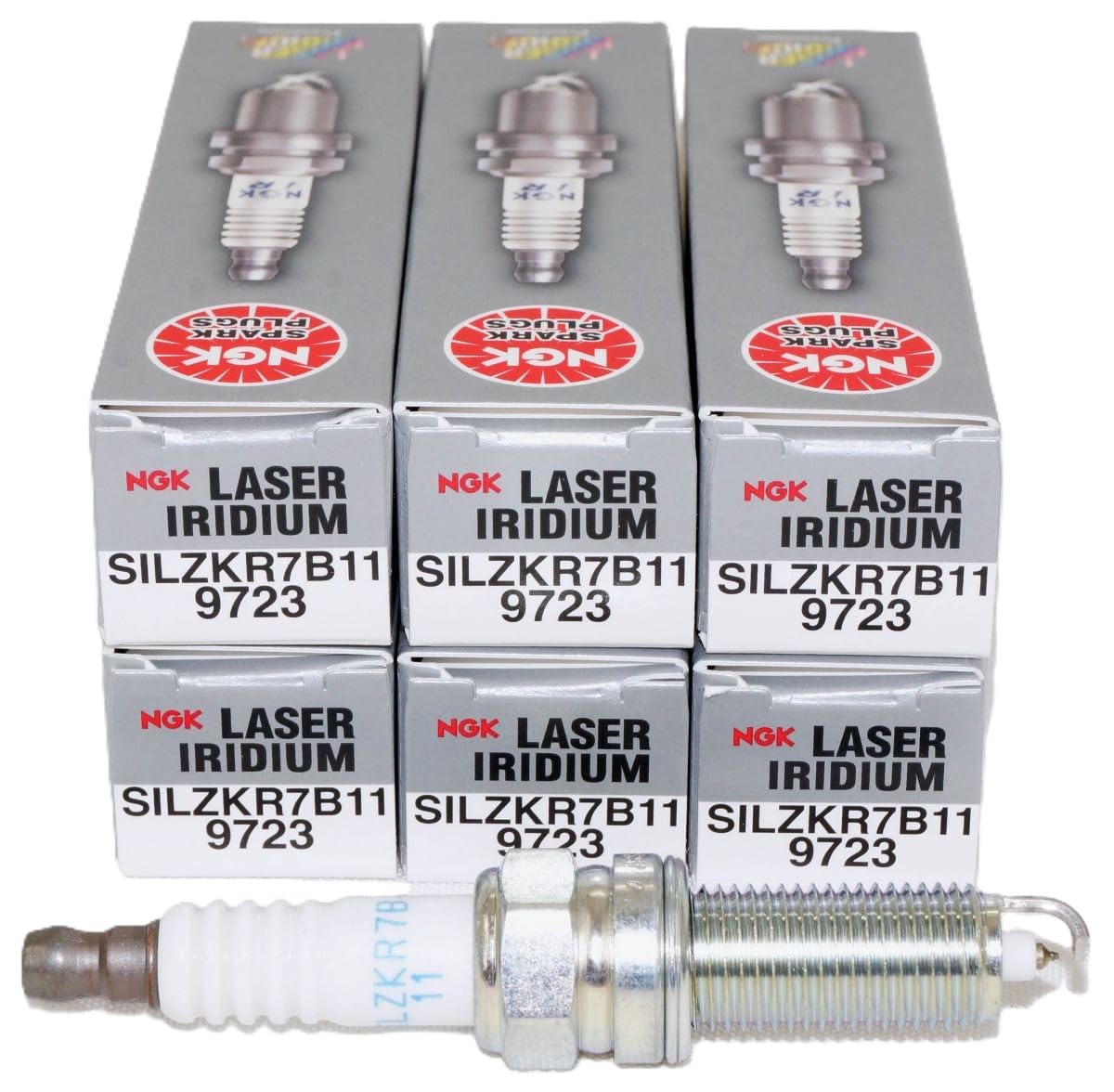 NGK 9723 Laser Iridium Spark Plug (6 Pack)