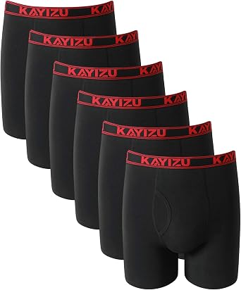 Mens Underwear Ultra Soft Boxer Briefs 6-Pack