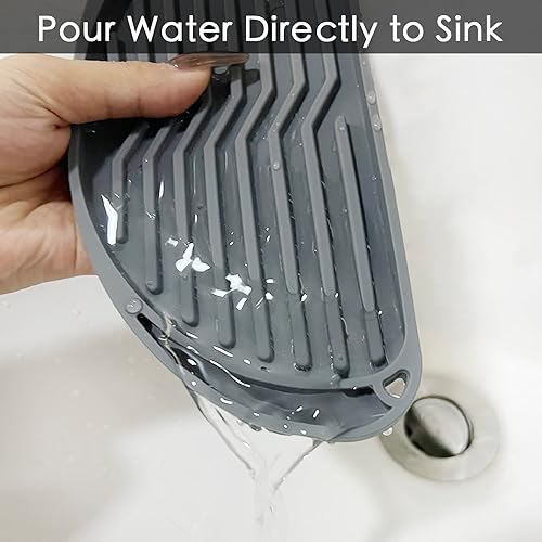 Miniatura 5 de Bandeja de goteo con dispensador de agua, bandeja de goteo para máquina de café, almohadilla de desbordamiento para refrigerador, 2 unidades