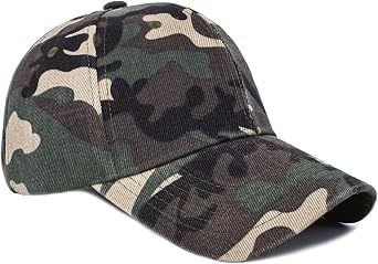 Classic Plain Baseball Cap Casual Trucker Dad Hat for Workout and Outdoort Activities CAMO