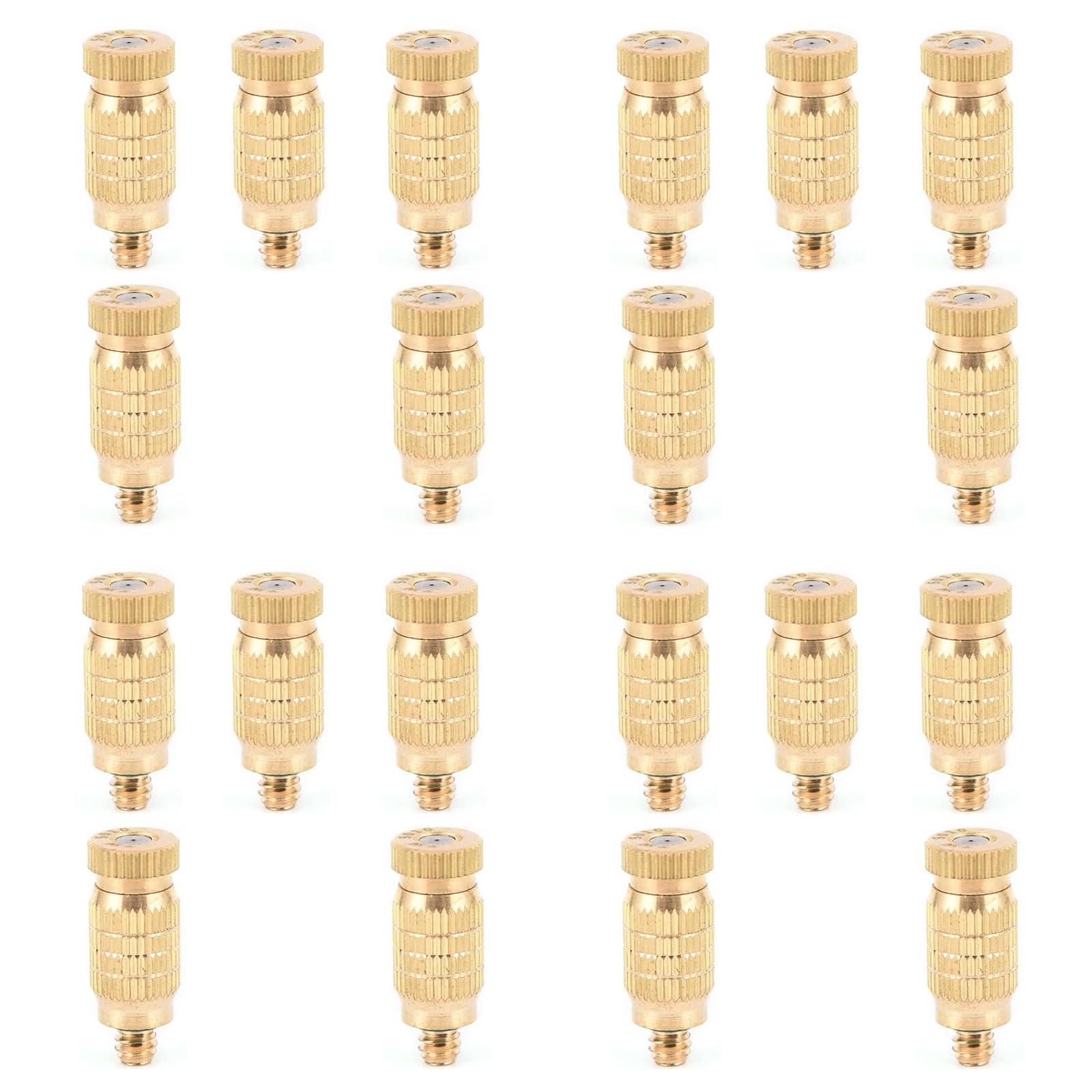 Buse de brumisation Haute Pression en Laiton Anti-Goutte, tête de pulvérisation UNC 10/24 pour système de Refroidissement extérieur et humidification de Serre, 20 pièces, 0,2 mm (0,008")