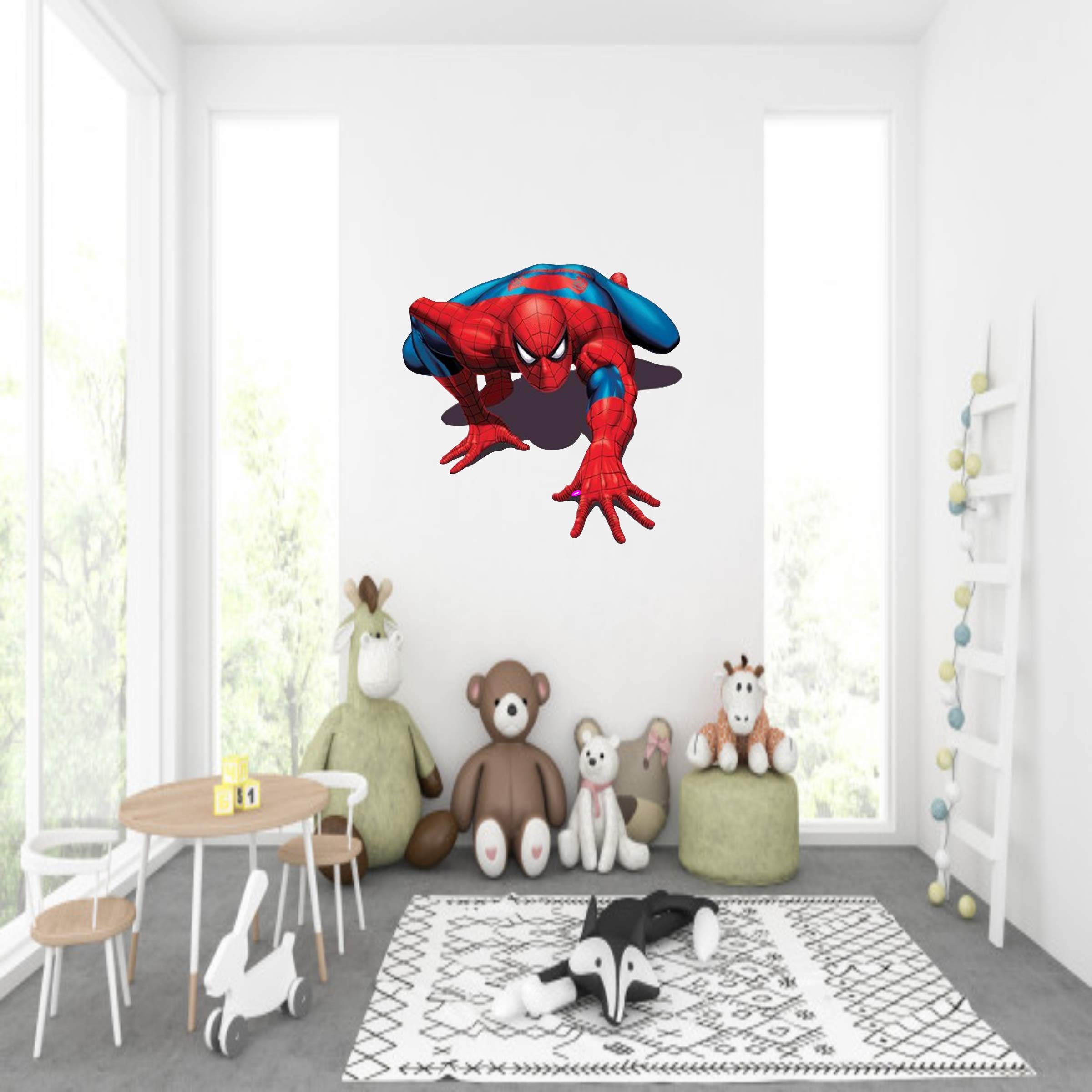 Spiderman Spider Sense Wall Sticker | Decorative Wall Sticker for Living Room, Bedroom, Office, Hall and Home Decor_AS619