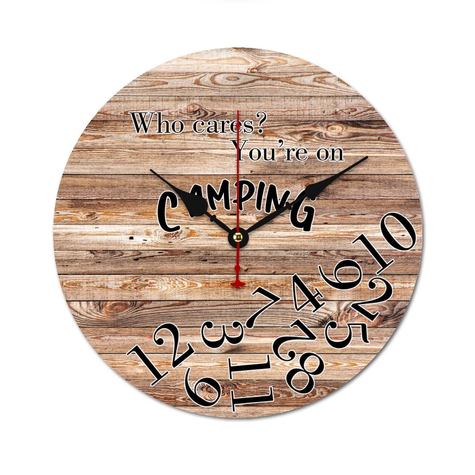 Horloges silencieuses de camping sans tic-tac pendule 38cm