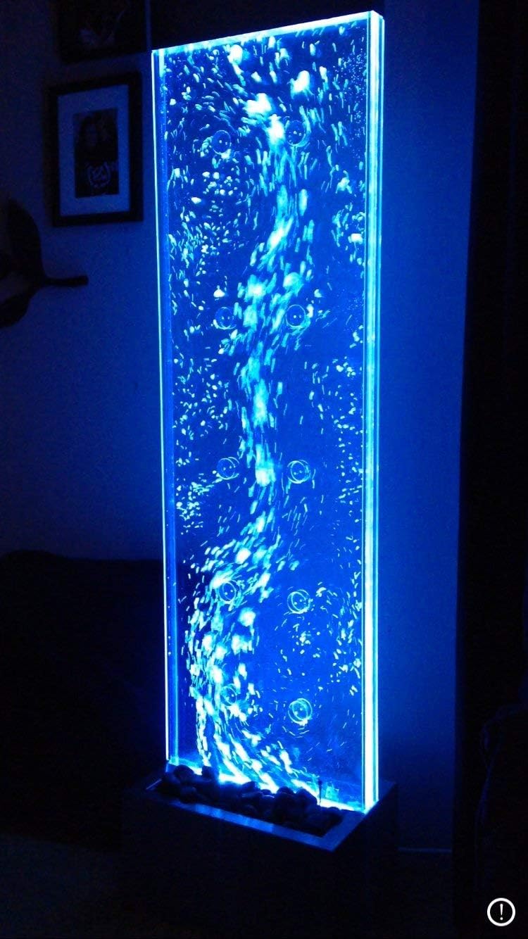 Jersey Home Decor 59"x16" XL Dancing Bubble Fountain, Floor Standing,Color Lights Remote Ctrl : Home & Kitchen