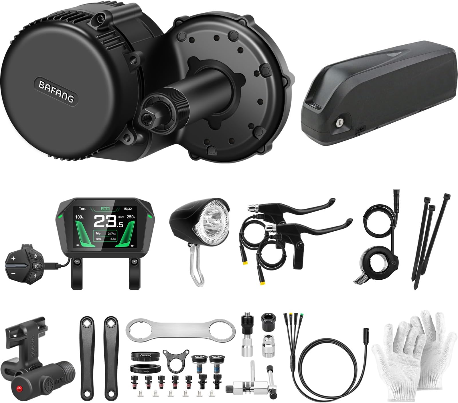 BBS02B 48V 750W Mid Motor Conversion Kit (48V-750W-44T A1 & 15Ah Battery)