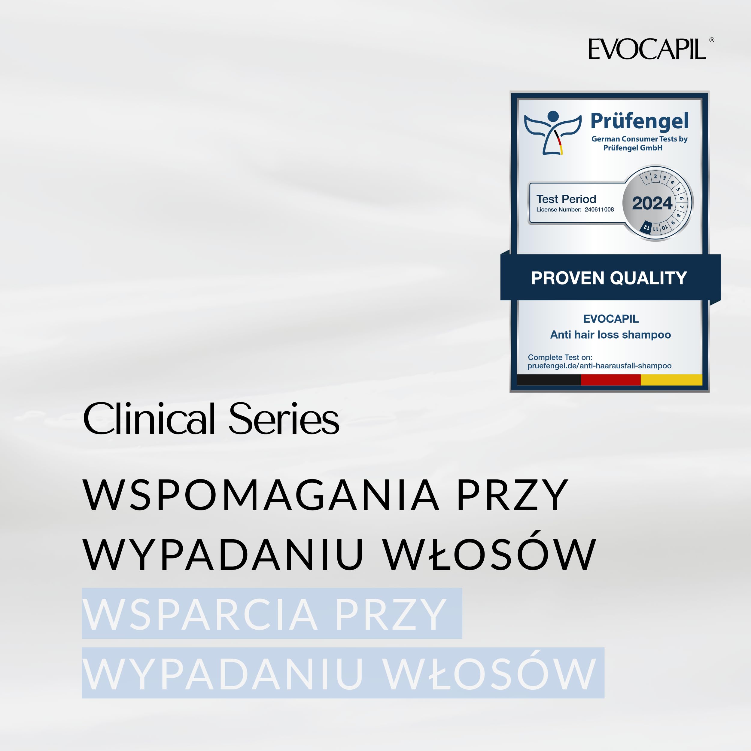 Evocapil Szampon przeciw wypadaniu włosów – opakowanie 3 × 300 ml – biotyna, keratyna i Procapil – intensywne leczenie skóry głowy