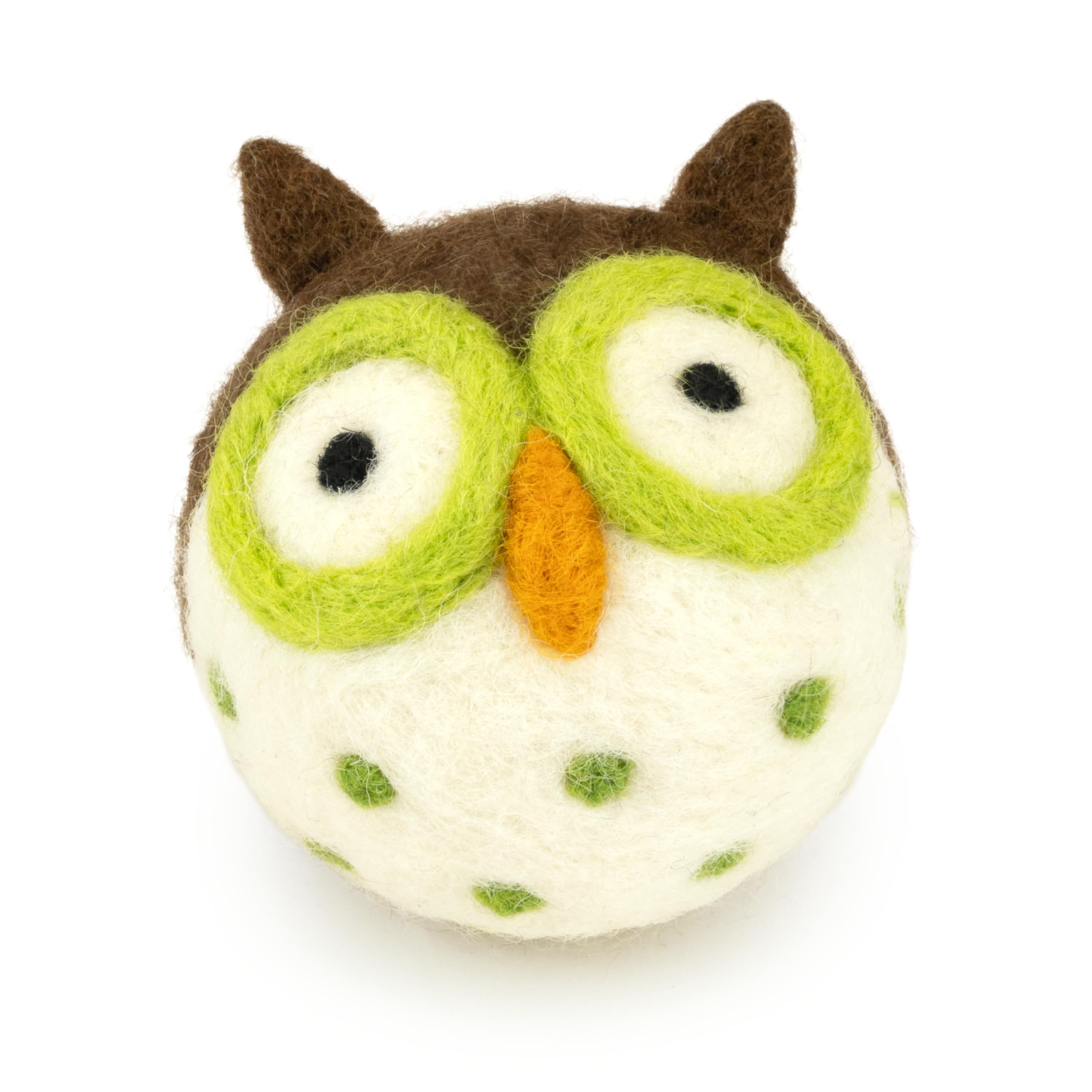 Woolbuddy Ręcznie robiony zestaw igieł Felting Owl Kit - Arts and Crafts Wool Kit for Decorations, Ornaments or Family Projects - Fun, Easy, Rewarding. by Woolbuddy