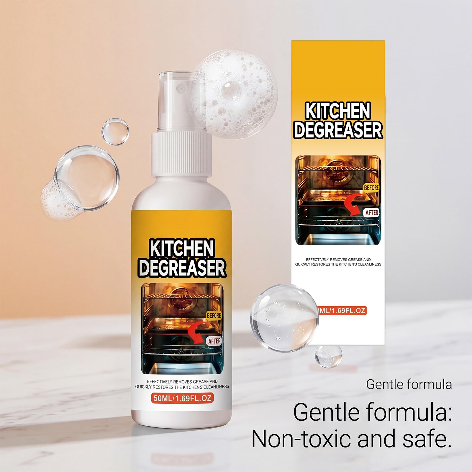 Grease Killer BBQ Grill Cleaner Spray, Grill Rostreiniger, Küchenspray Herd Entfetter, Grills Entfetter für draußen, Grills und Smoker, einfache Sprays Anwendung, Outdoor-Einsatz (8pcs)