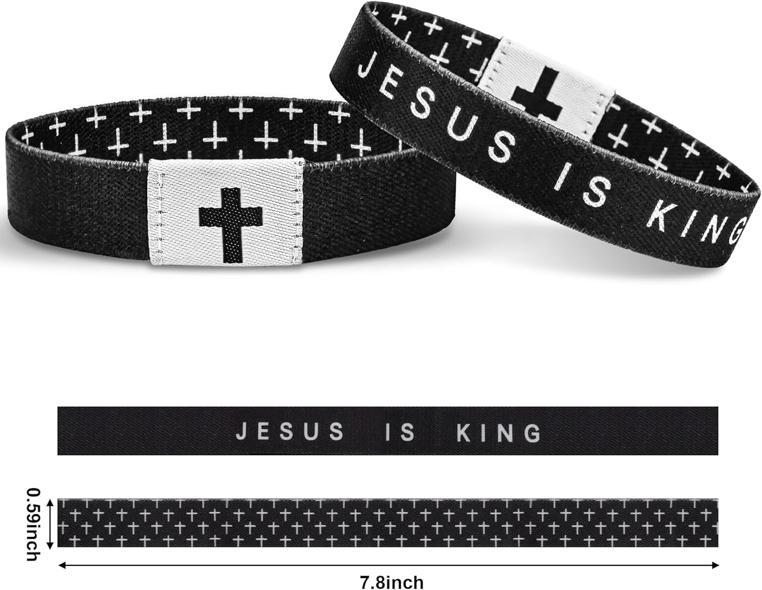 Daily Bible Verse Bracelet, Christian Bracelet for Women Men, Christian Jesus Jewelry Gifts Wristband - Image 5