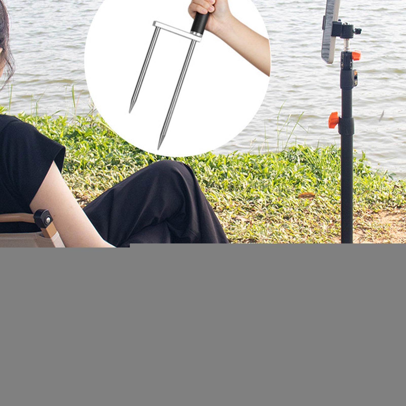 Estaca de fototrampeo Soporte portátil con estacas terrestres para cámara