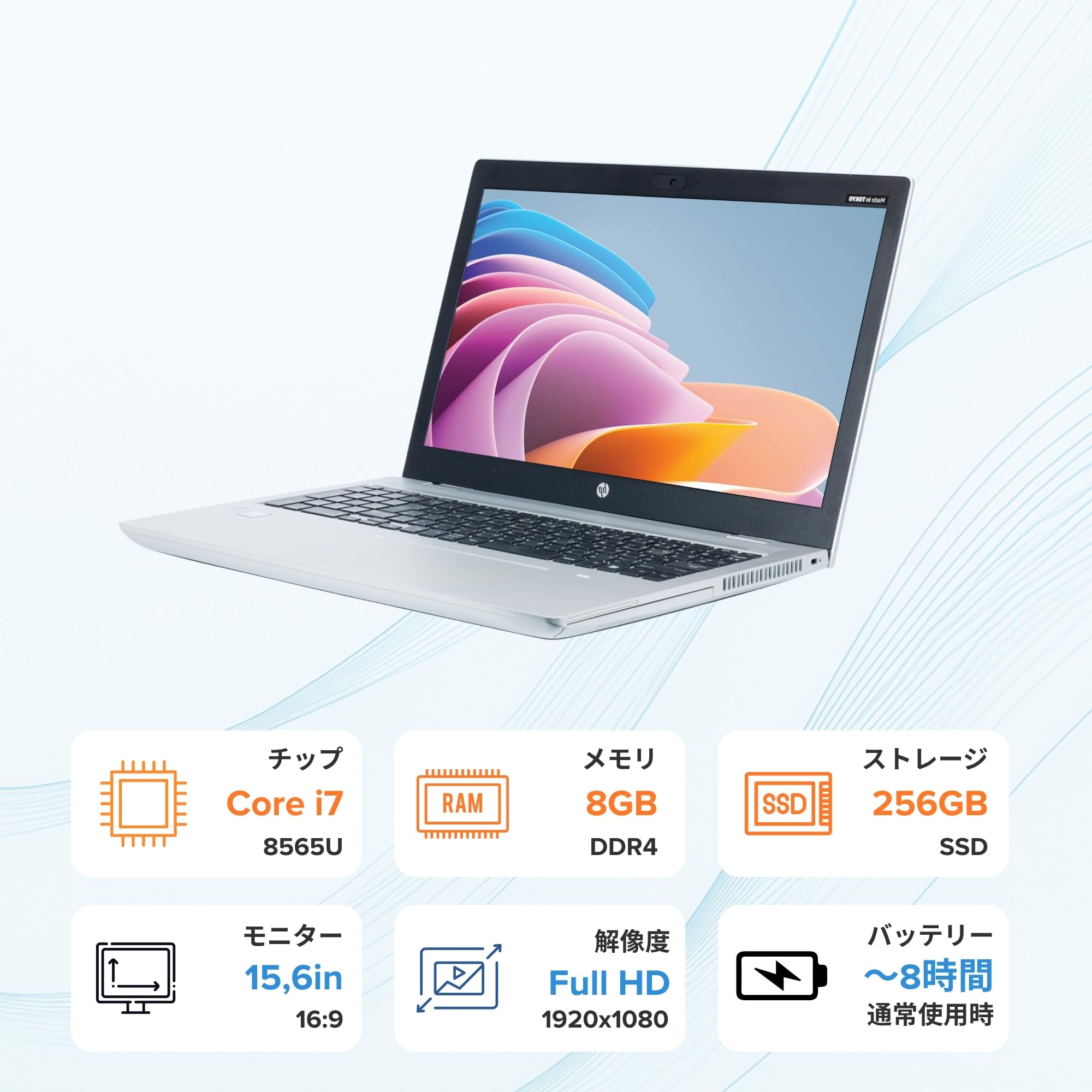 Amazon.co.jp: 【整備済み品】 HP ProBook 650 G5, i7-8565U, メモリー