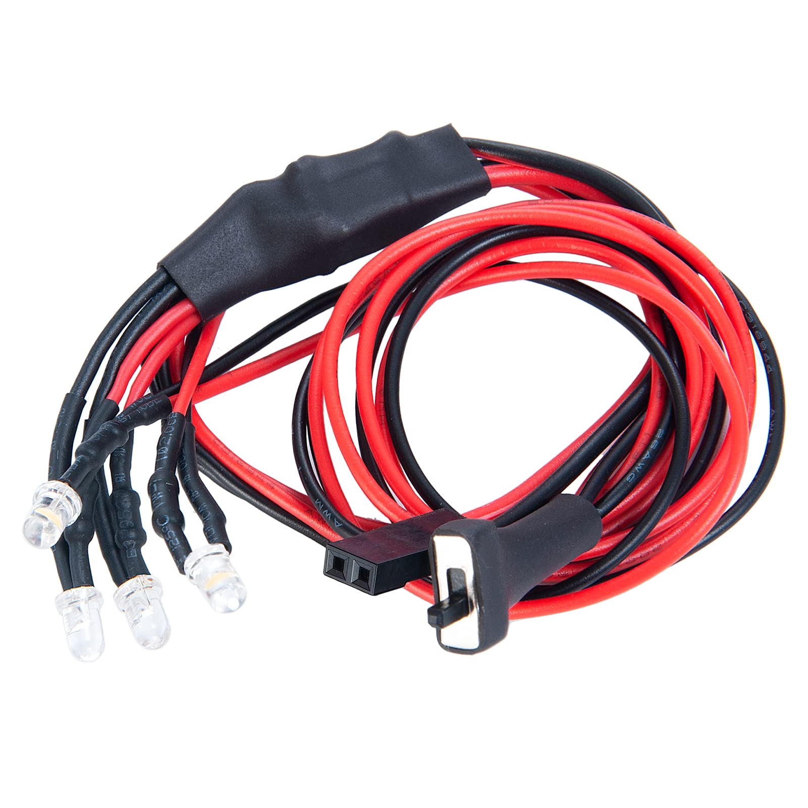 RC-Hub LED Front Light Headlights Bumper Light Set for 1/24 Axial SCX24 AXI00001 RC Crawler Car (Yellow+White)