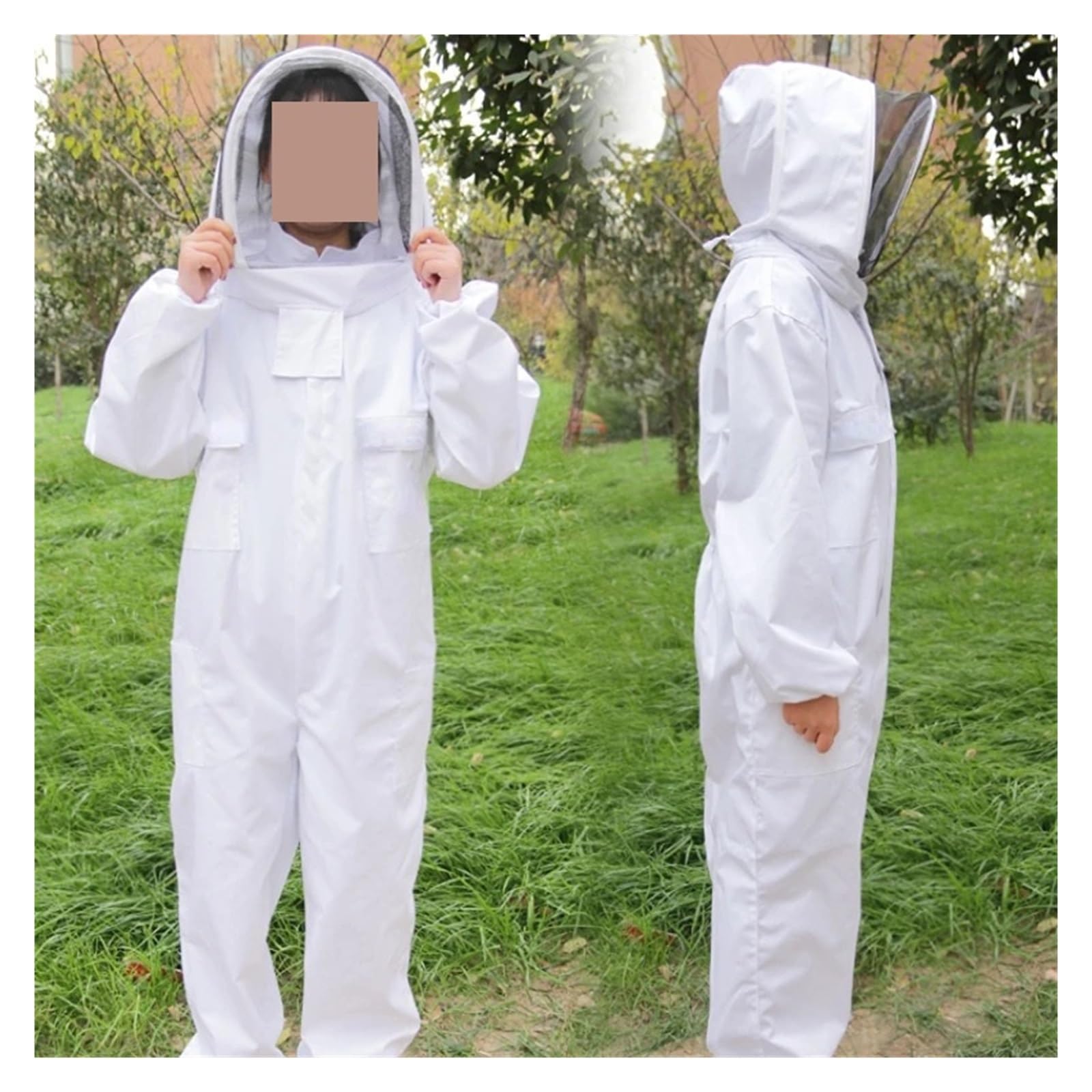 Costume d'apiculture, Vêtements d'apiculture for apiculteurs professionnels, combinaison de protection for abeilles, chapeau sécurité(XXX-Large)