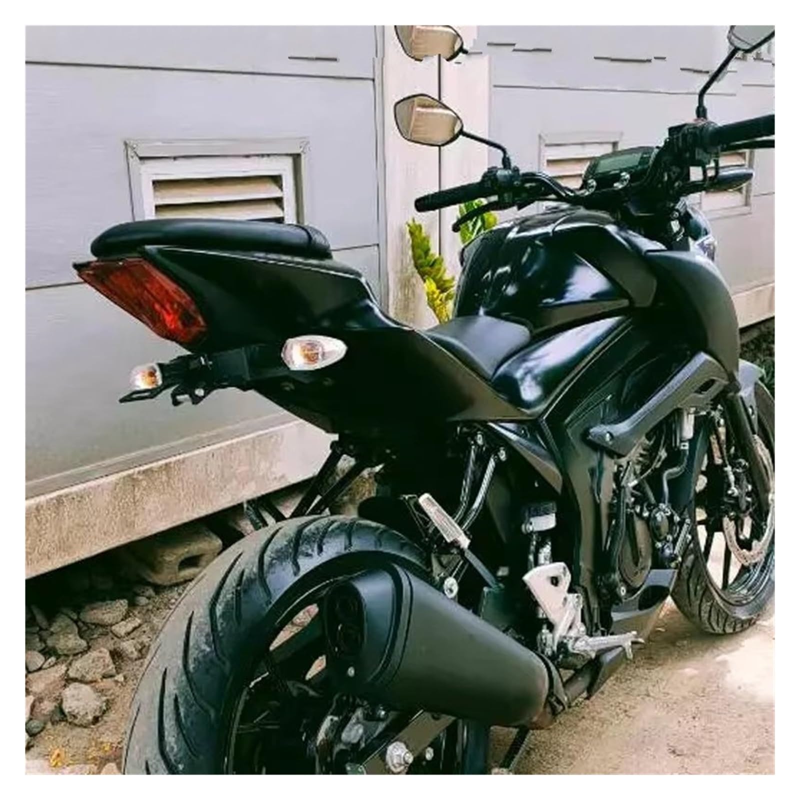 Portamatriculas Moto para Suzuki para GSX R125/S125/R150/S150 Soporte Matrícula Trasera De Motocicleta Guardabarros Eliminador Trasero Ordenado Soporte matrícula