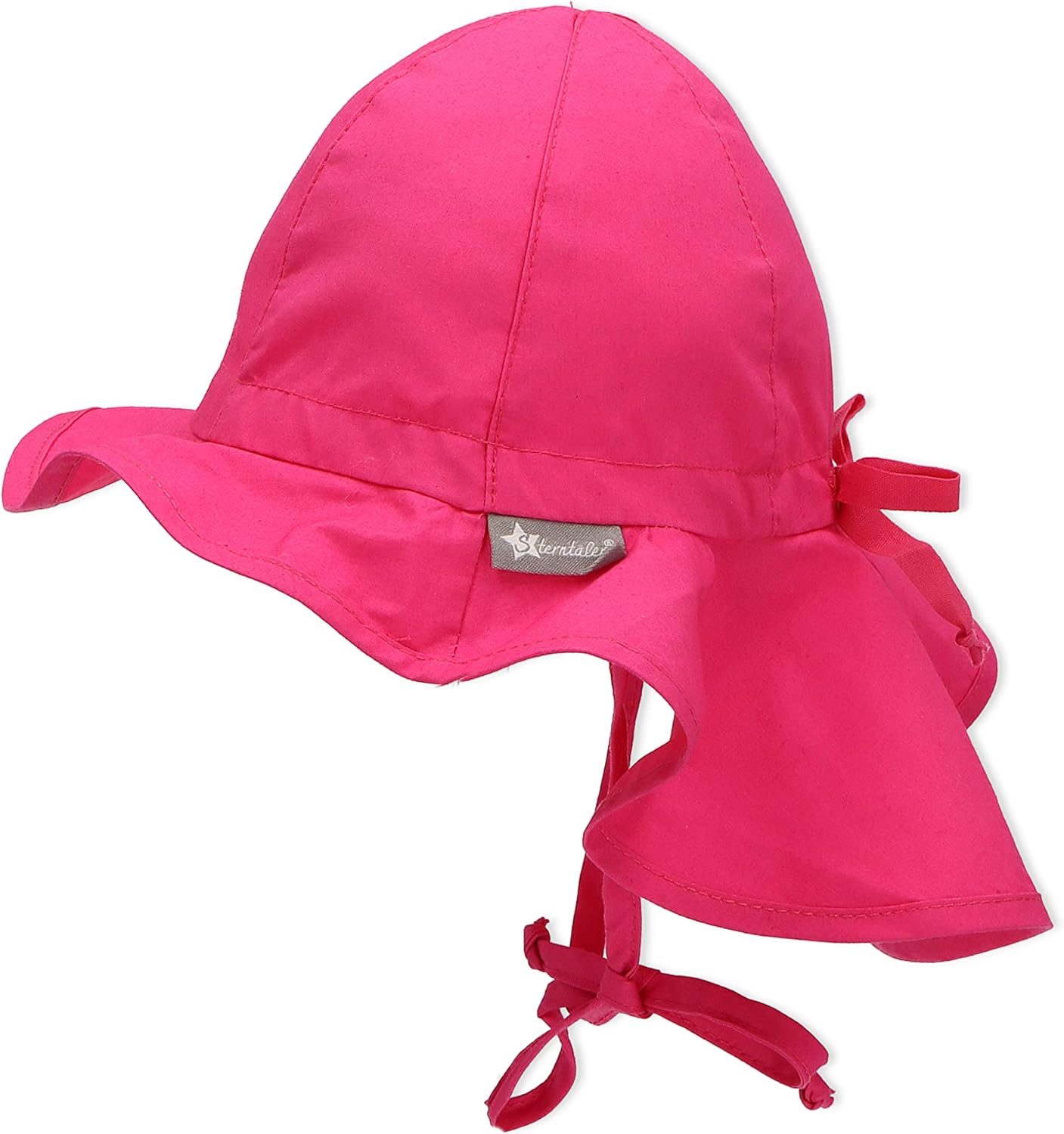 Sterntaler Baby Girls' Flapper 1511620 Beanie, Purple (Magenta 745), One (Size: 43