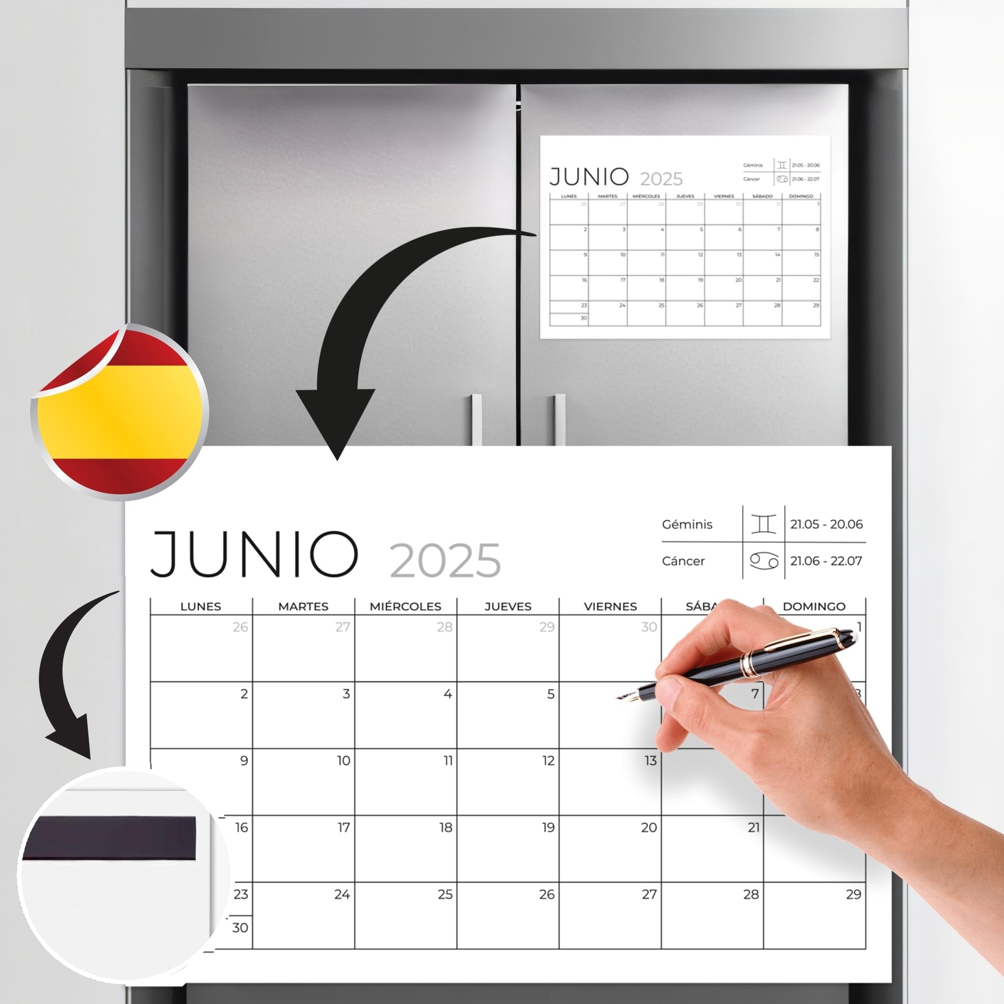 Calendario 2025 2026 Para Rellenar Calendario De Pared Académico, De Julio 2025 A Diciembre 2026, Calendario Mensual Desprendible Para Oficina, Planificador Familiar, Para Colgar, Con Pegatinas Calendario 2026 Pared Grande