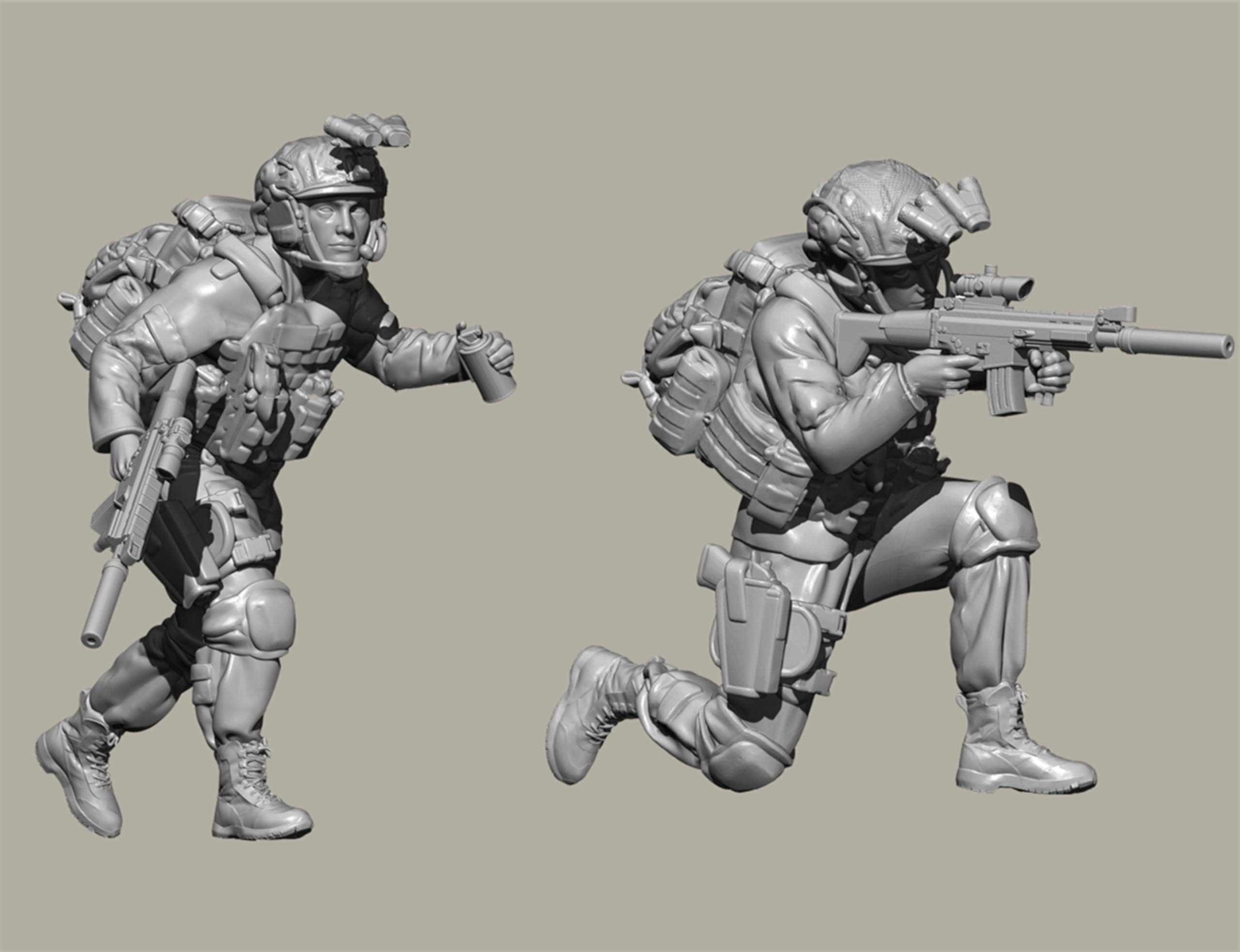 Kit résine U.S. Commando Soldier 1/35 à assembler et peindre pour collectionneur - 3