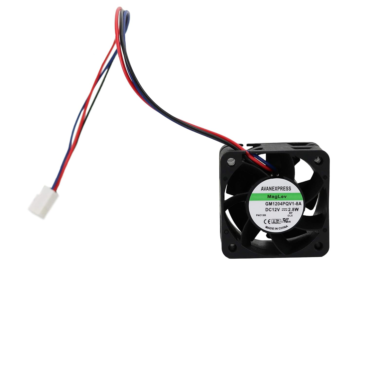 TwinkleBay 40 x 28mm Brushless Cooling Fan, Replacement for Maglev 4028 Cooling Fan, DIY Equipment Cooling, 40 x 40 x 28mm with 3-Pin 3-Wire Connector (DC 12V)