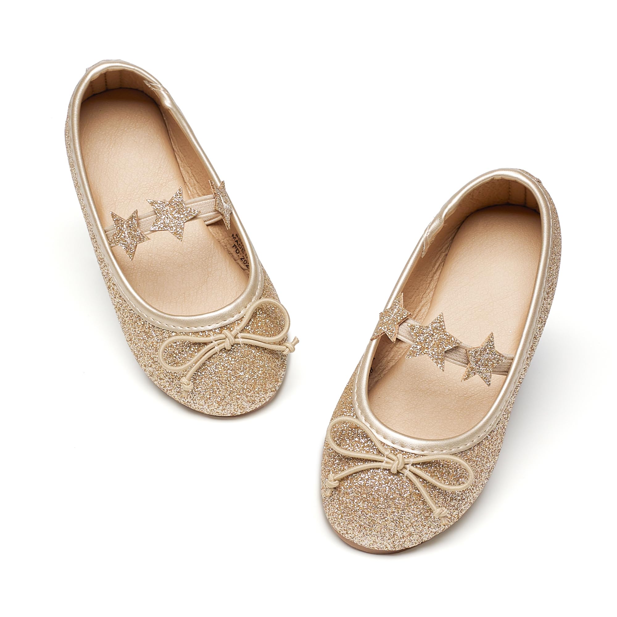GINFIVE Toddler Girls Dress Shoes Little Girls Mary Janes Ballerina Flats Shoes Toddler