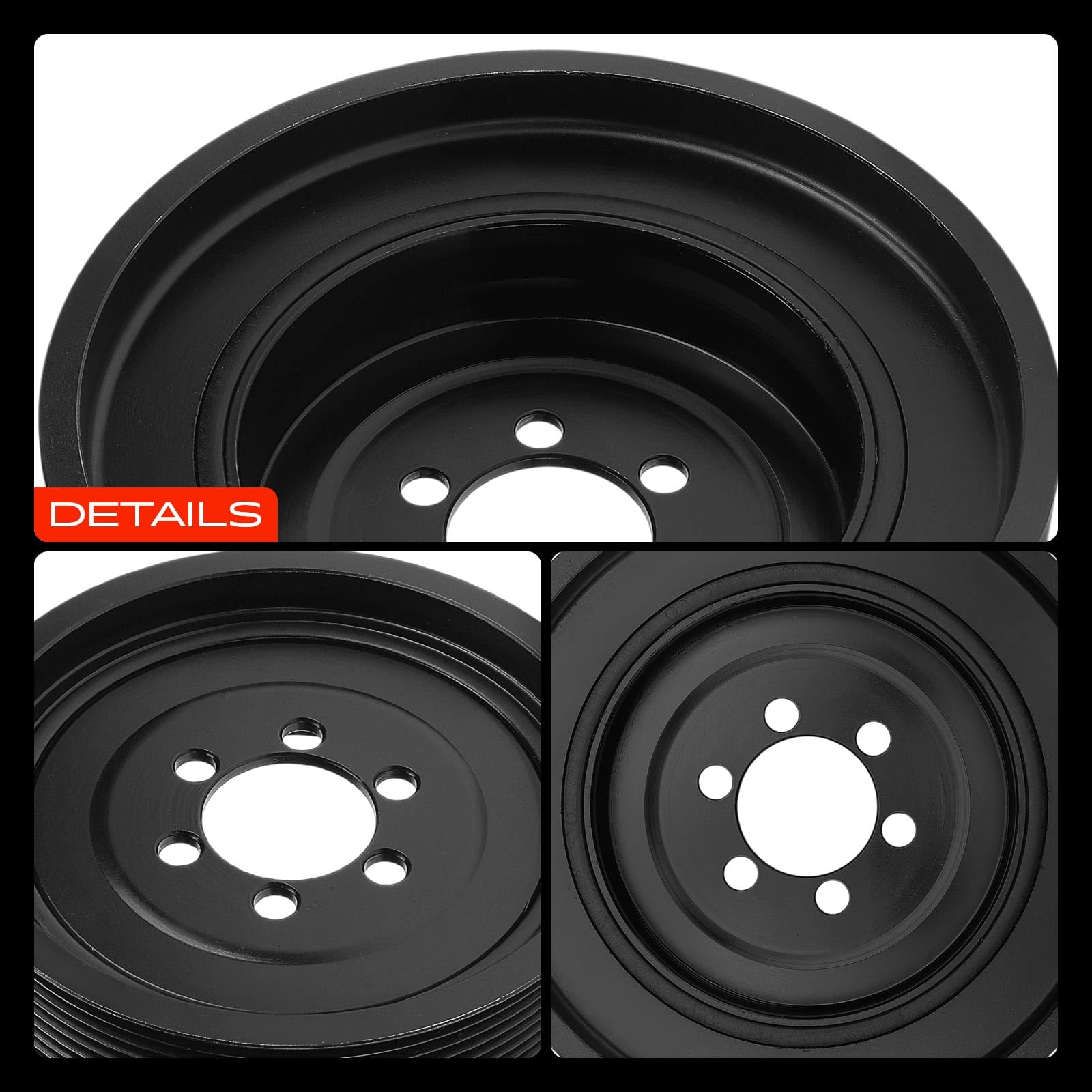 Frankberg Riemenscheibe Kurbelwelle Benzin Kompatibel mit 5er F10 523i 5er F10 528i 5er Touring F11 523i 5er F10 530i 5er Touring F11 528i Replace# 11237580391,08.11.056