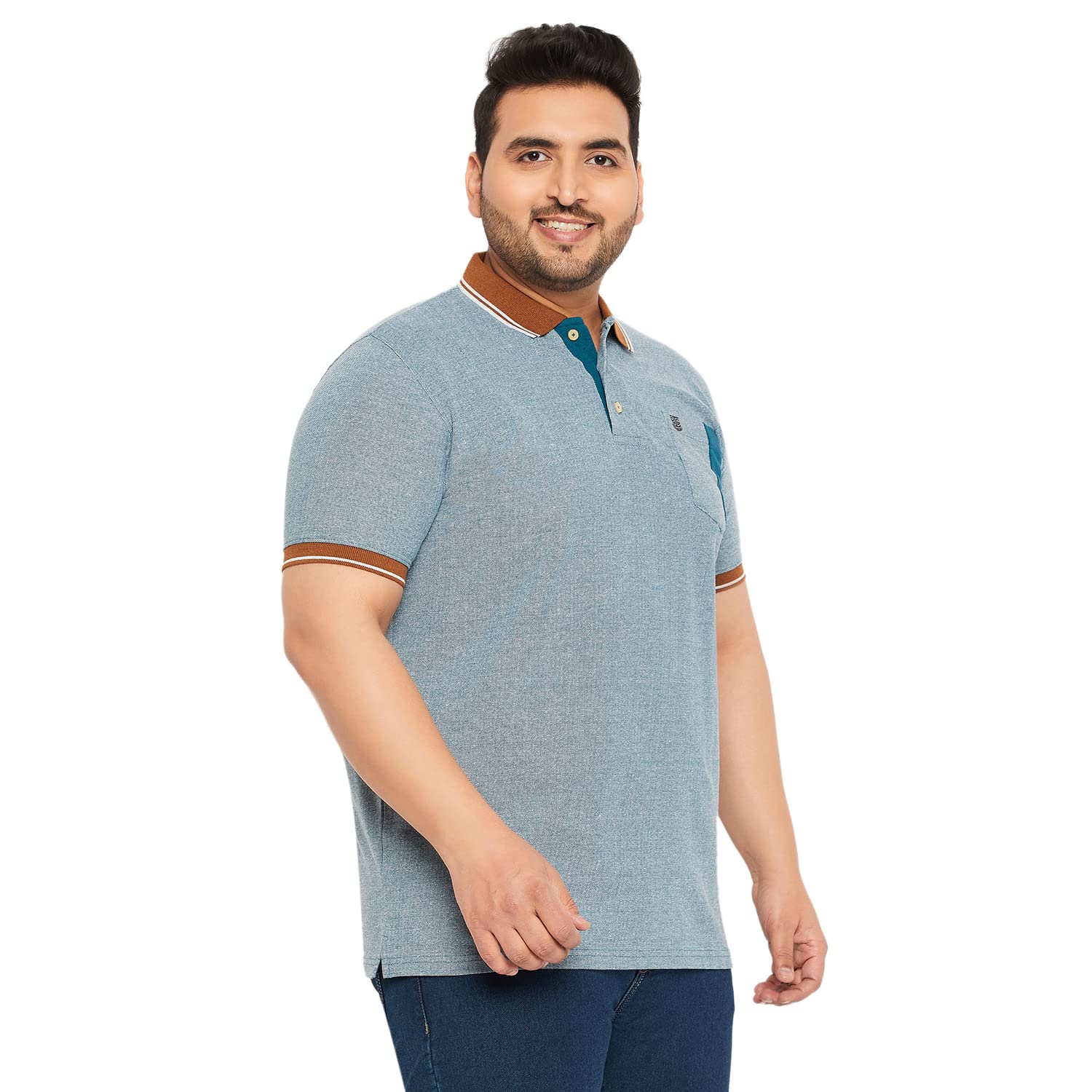 Bigbanana Męska koszulka polo o regularnym kroju plus size