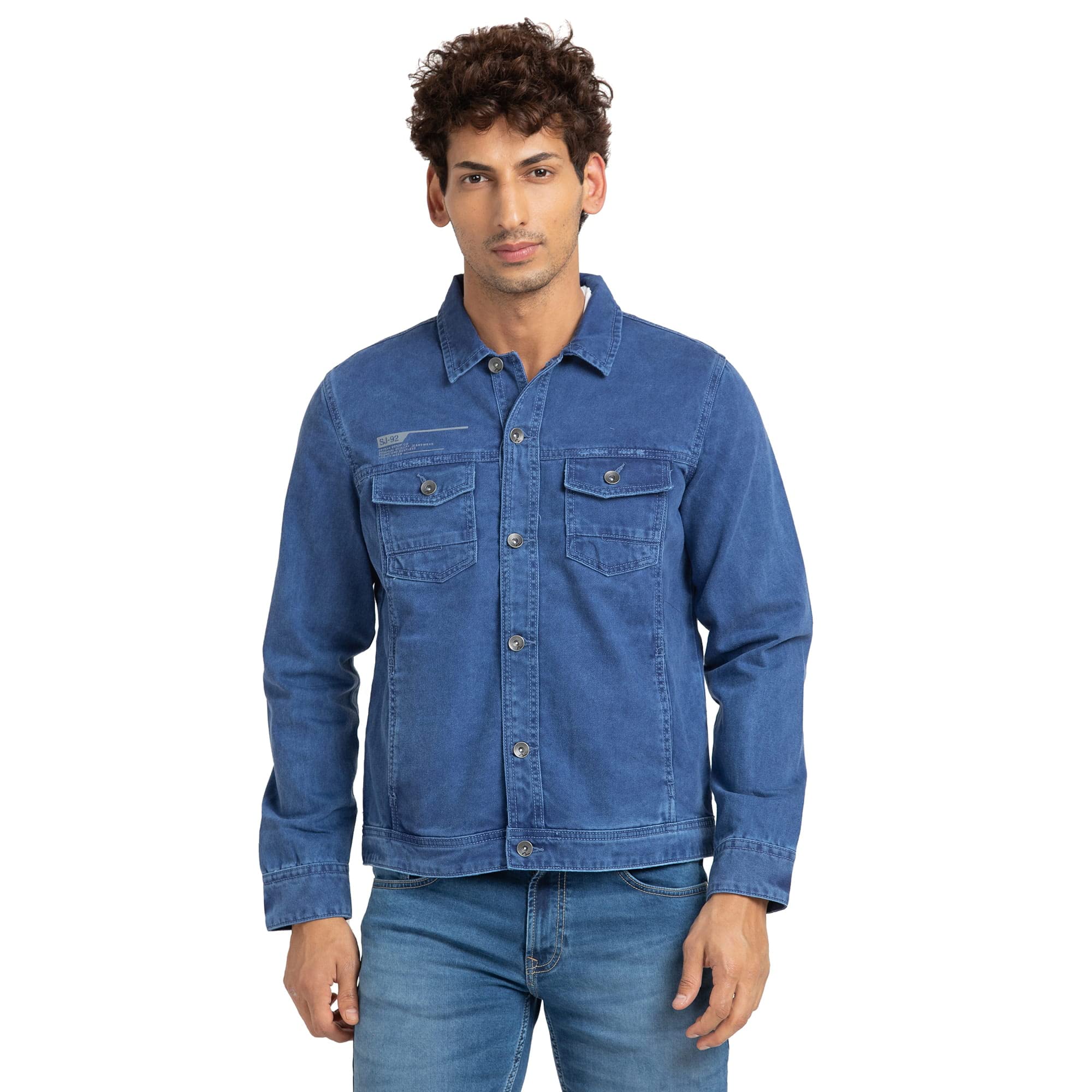 spykar Men's Cotton Standard Length Jackets-picture-18