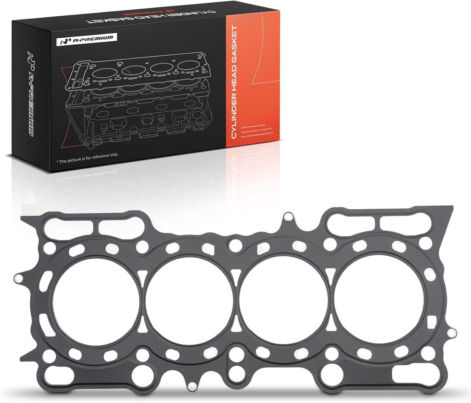 A-Premium L4 2.2L Engine Cylinder Head Gasket Compatible with Honda Prelude 1997 1998 1999 2000 2001, Multi-Layer Steel