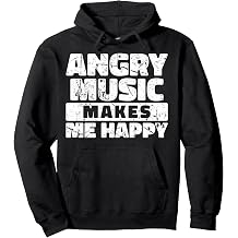 Funny Rockn Roll Saying Heavy Hard Rock Music Fan Pullover Hoodie