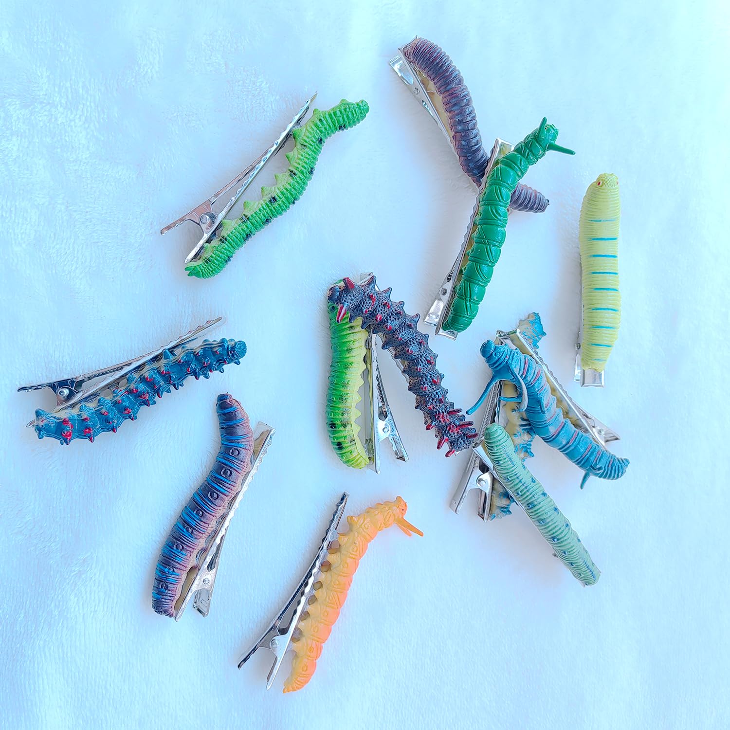 Amazon.com : 12Pcs Halloween Caterpillar Hair Clips Hand  display picture 1