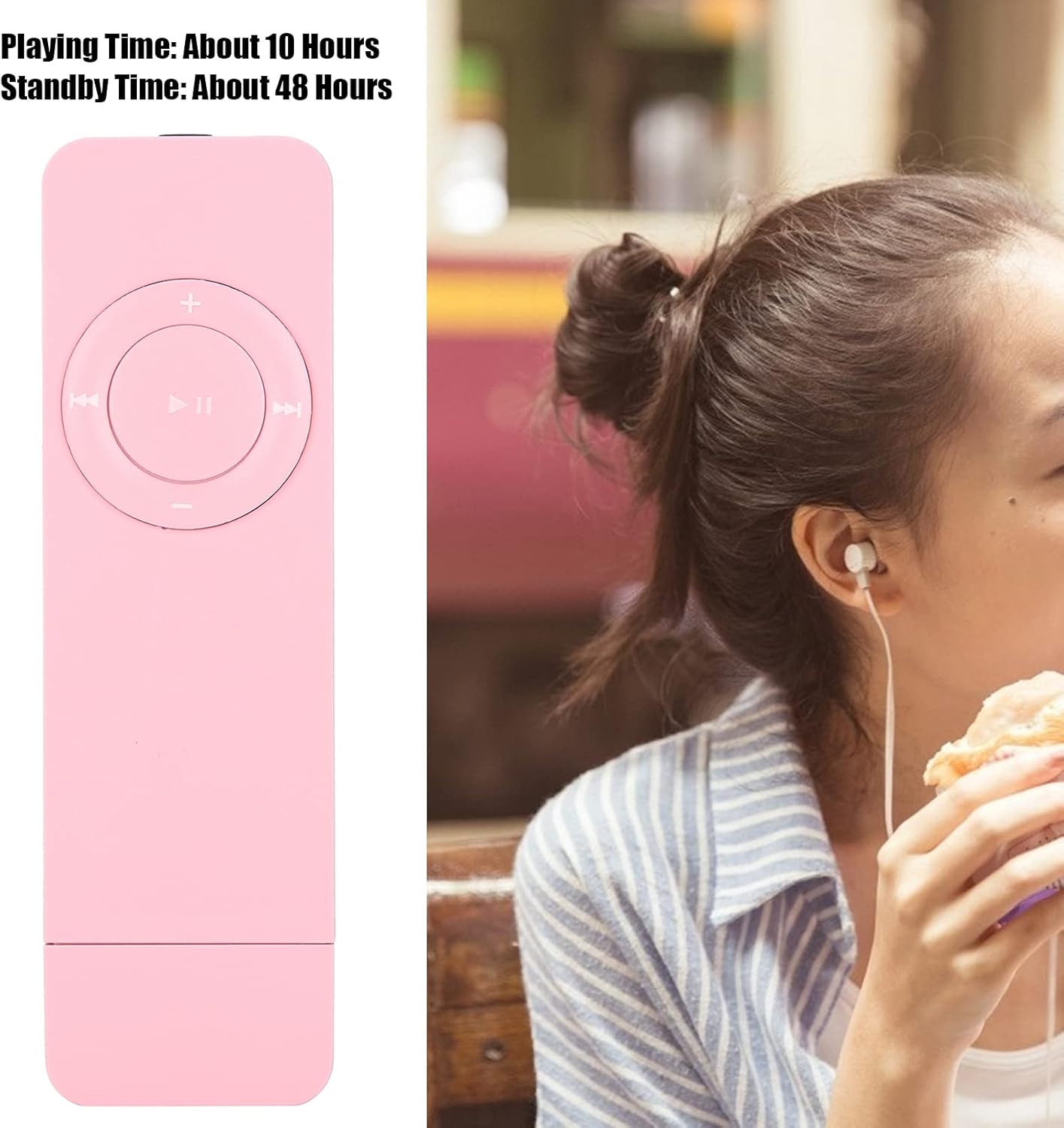 Mp3 Bluetooth,Mp3 Player with Usbmp3 Mp4 Players,Mp3 Music Player Portable Music Media Mp3 Player with Lanyard for Listening to Musicblack - Image 9