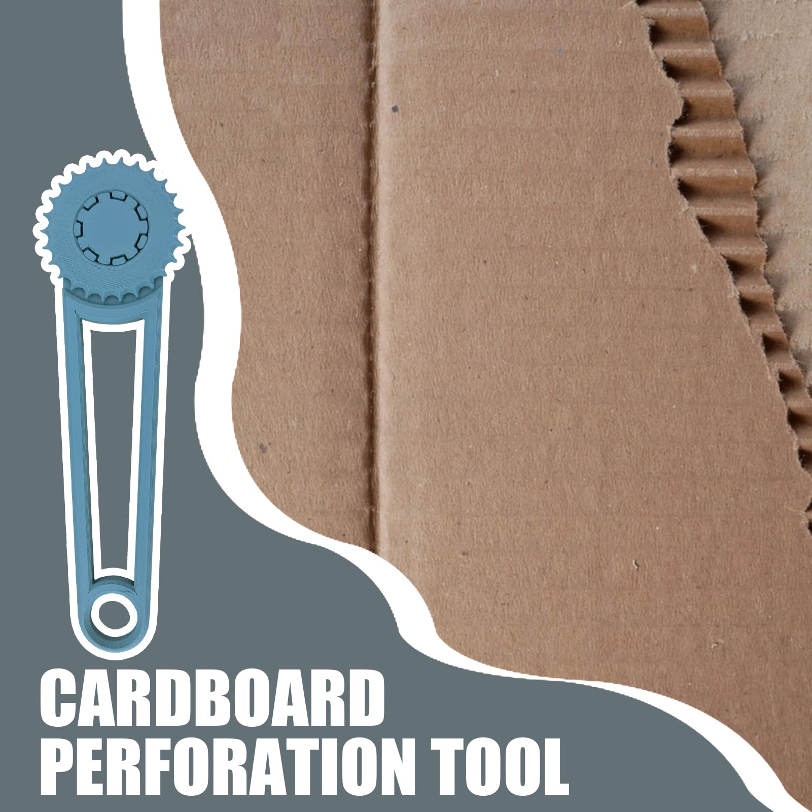 Cardboard Perforation Tool, Box Resizers Paper Punch, Blue Precise Cut Papers Perforated Tool, Box Resizer Tools, Multifunctional Punching Supplies for Foil, Laminate, Eva Foam